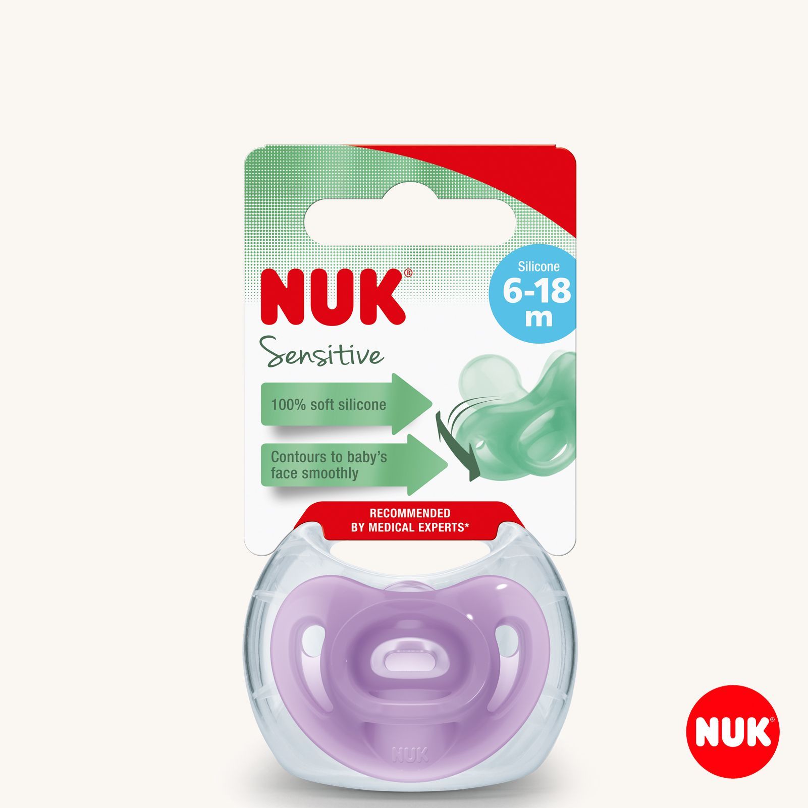 Пустышка Nuk силикон ортодонтическая от 6 мес. 1 шт. - фото 1