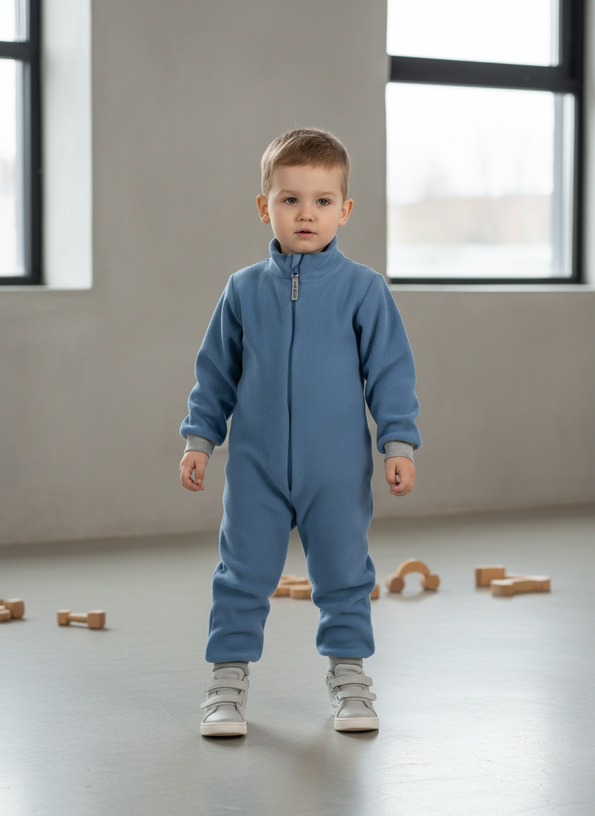 Изображение товара Детский комбинезон из флиса Утенок 86 для активных детей, теплая и мягкая модель