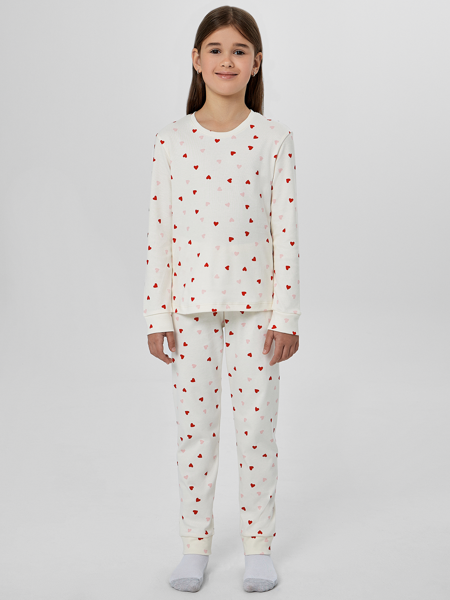 Пижама Mark Formelle (Марк Формэль) 567743/сердечки на молоке - фото 1