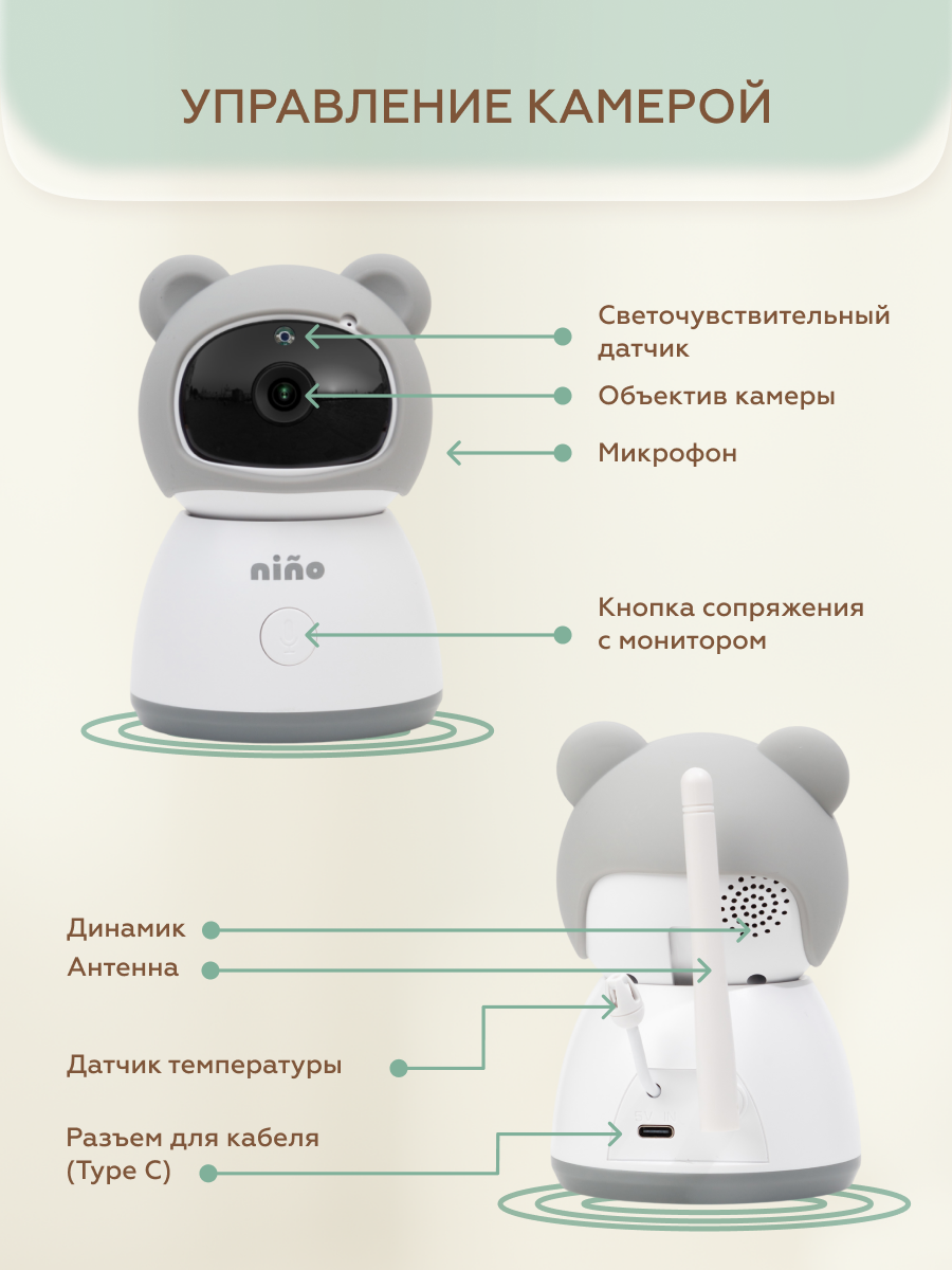 Видеоняня nino SM530Q - фото 13