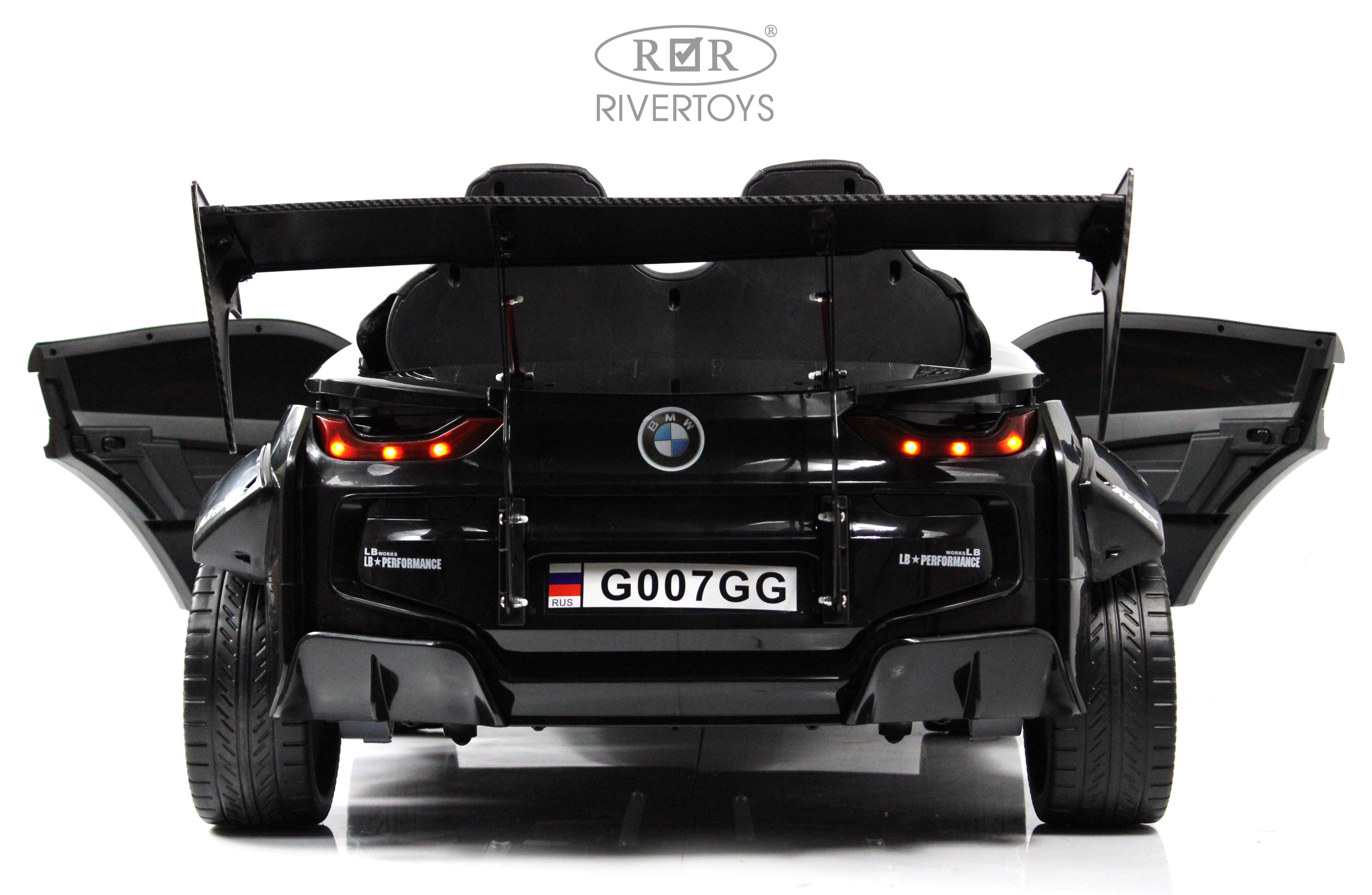Электромобиль RIVERTOYS BMW G007GG-BLACK С пультом ДУ - фото 35