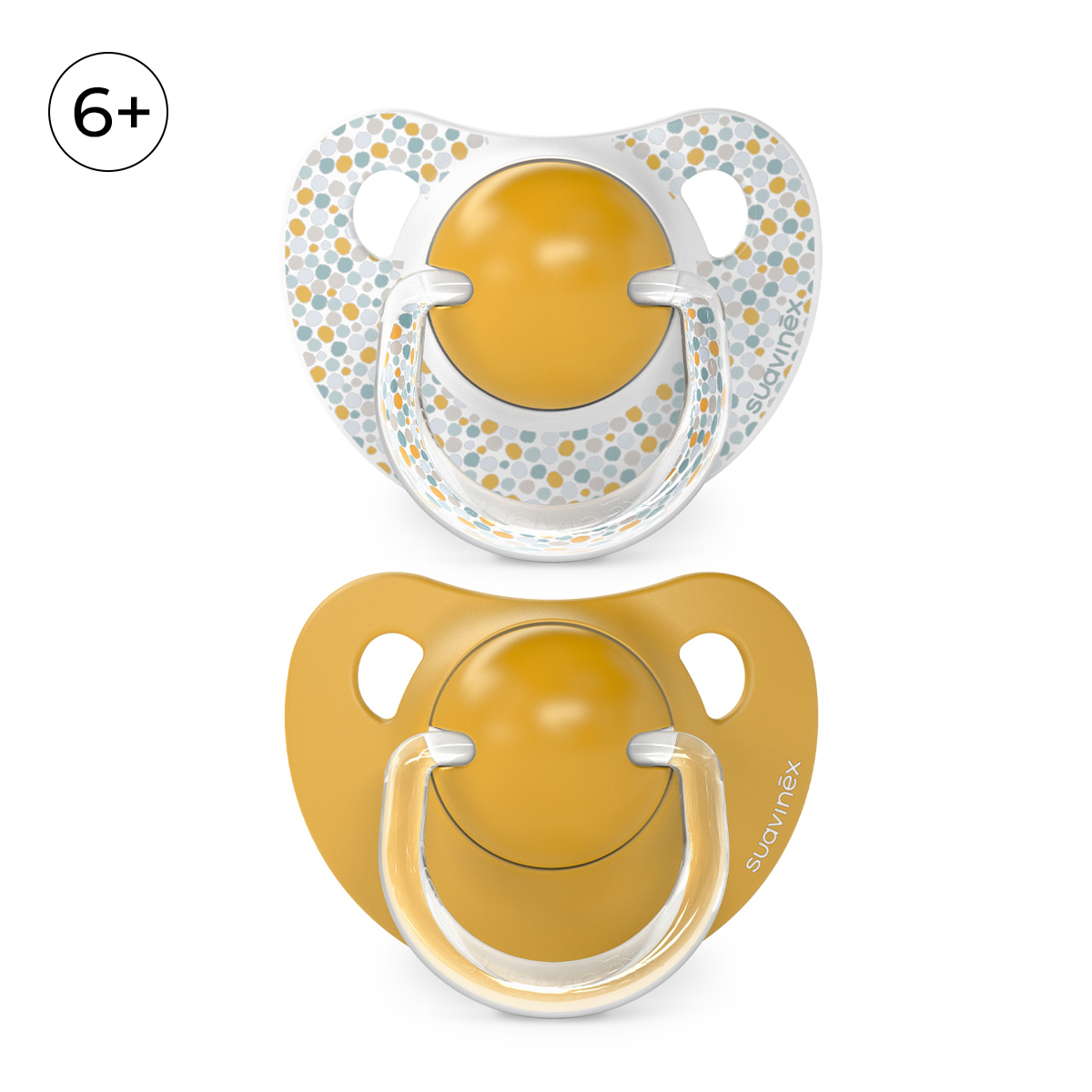 Изображение товара Пустышка Suavinex силикон ортодонтическая от 6 мес 2 шт Изображение товара Пустышка Suavinex силикон ортодонтическая от 6 мес 2 шт
