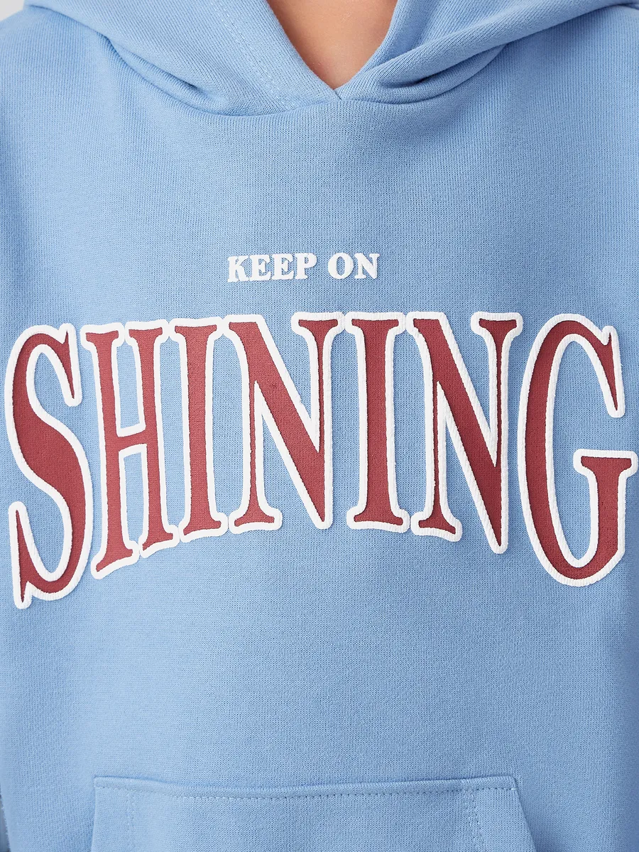 Худи Mark Formelle (Марк Формэль) 127930/пыльно -голубой +печать - фото 8