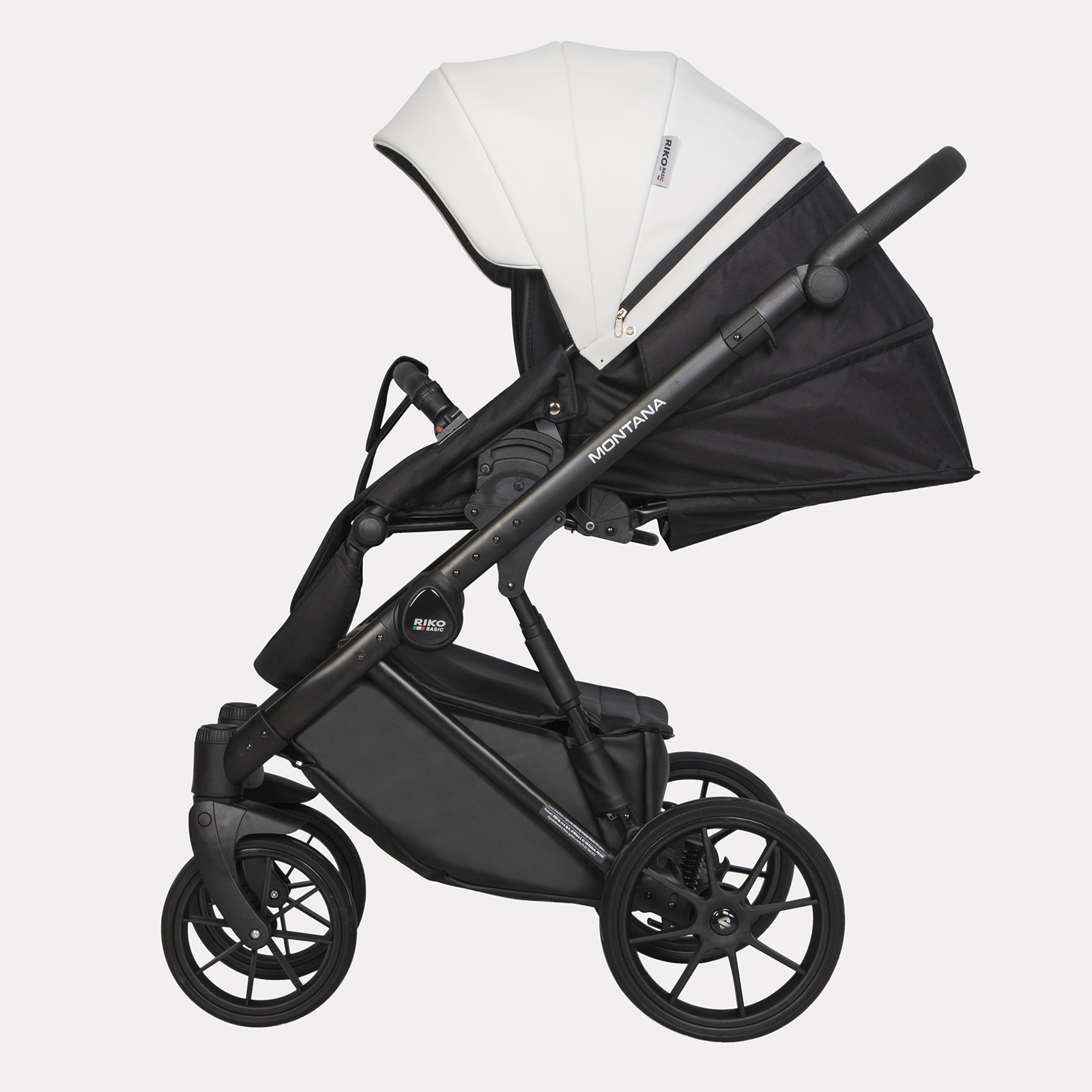 Коляска 3в1 Riko Basic Montana Ecco белый - фото 15