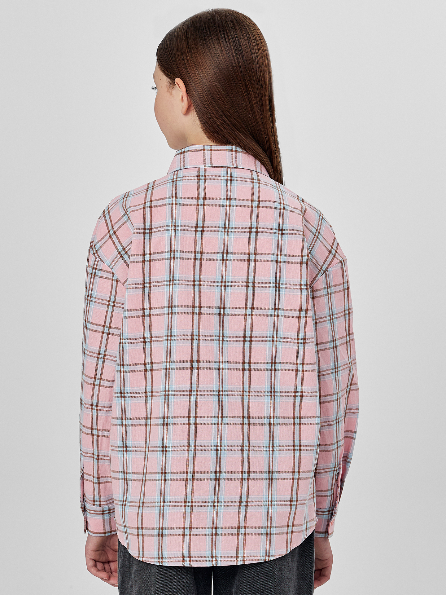 Рубашка Mark Formelle (Марк Формэль) 127981/голубая и розовая клетка - фото 2