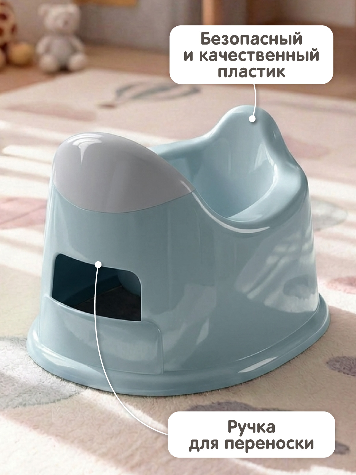 Горшок Компания Друзей серо-зеленый зеленый - фото 4