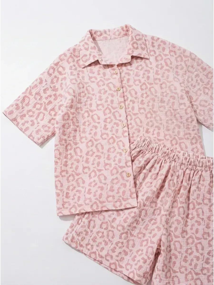 Рубашка и шорты Leli dress костюм_Лео_пудра - фото 7