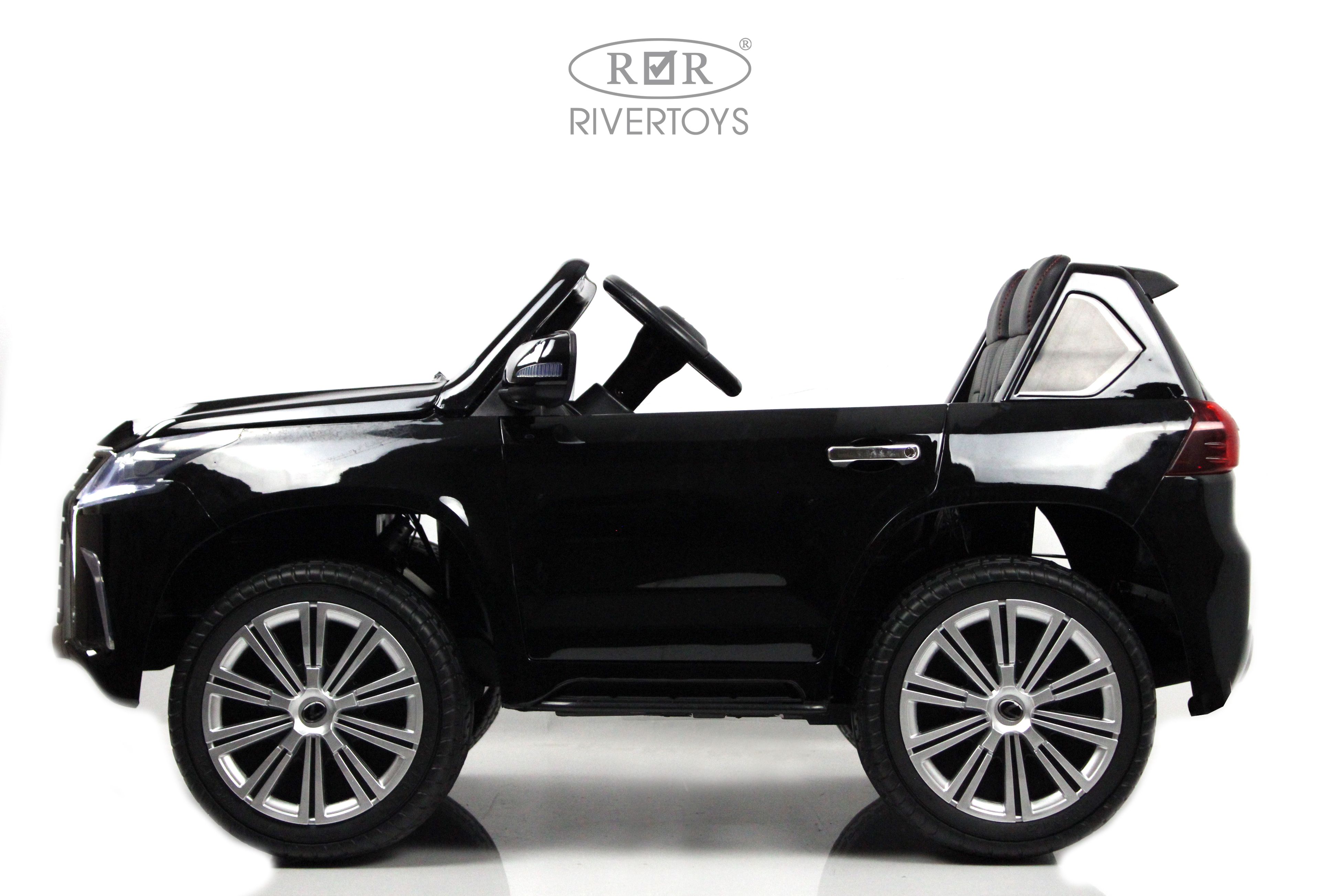 Электромобиль RIVERTOYS Lexus Y555YY-BLACK-GLANEC С пультом ДУ - фото 10