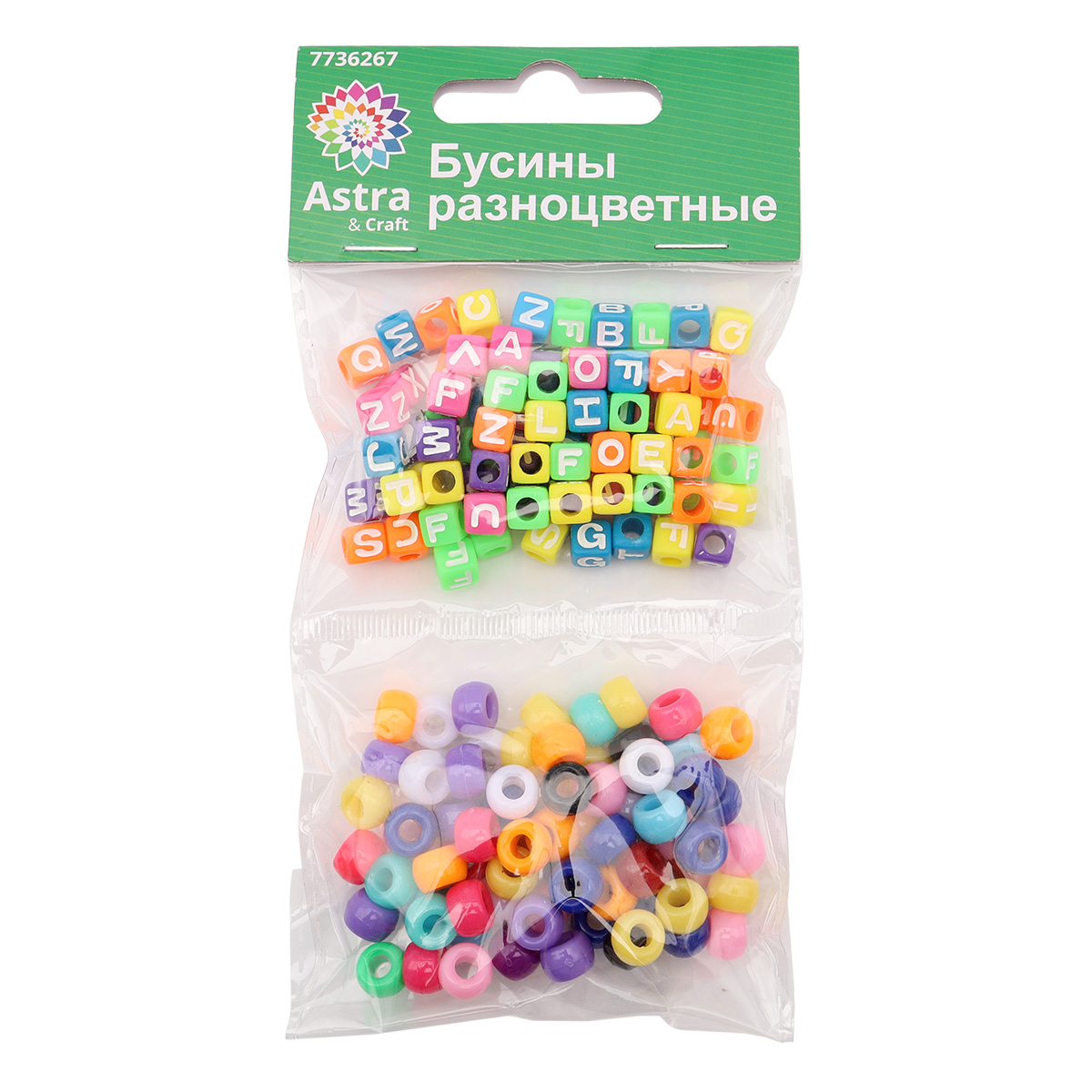 Набор для творчества Astra Craft бусины английский алфавит 40г - фото 5