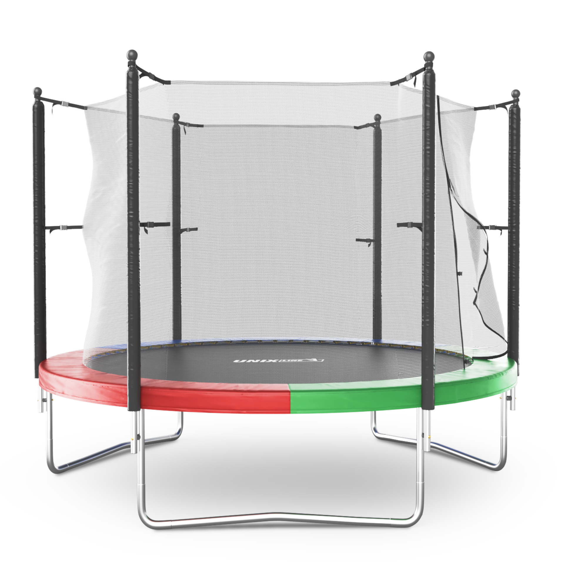 Батут каркасный Simple 10 ft UNIX line Color с внутренней защитной сеткой общий диаметр 305 см до 140 кг - фото 19