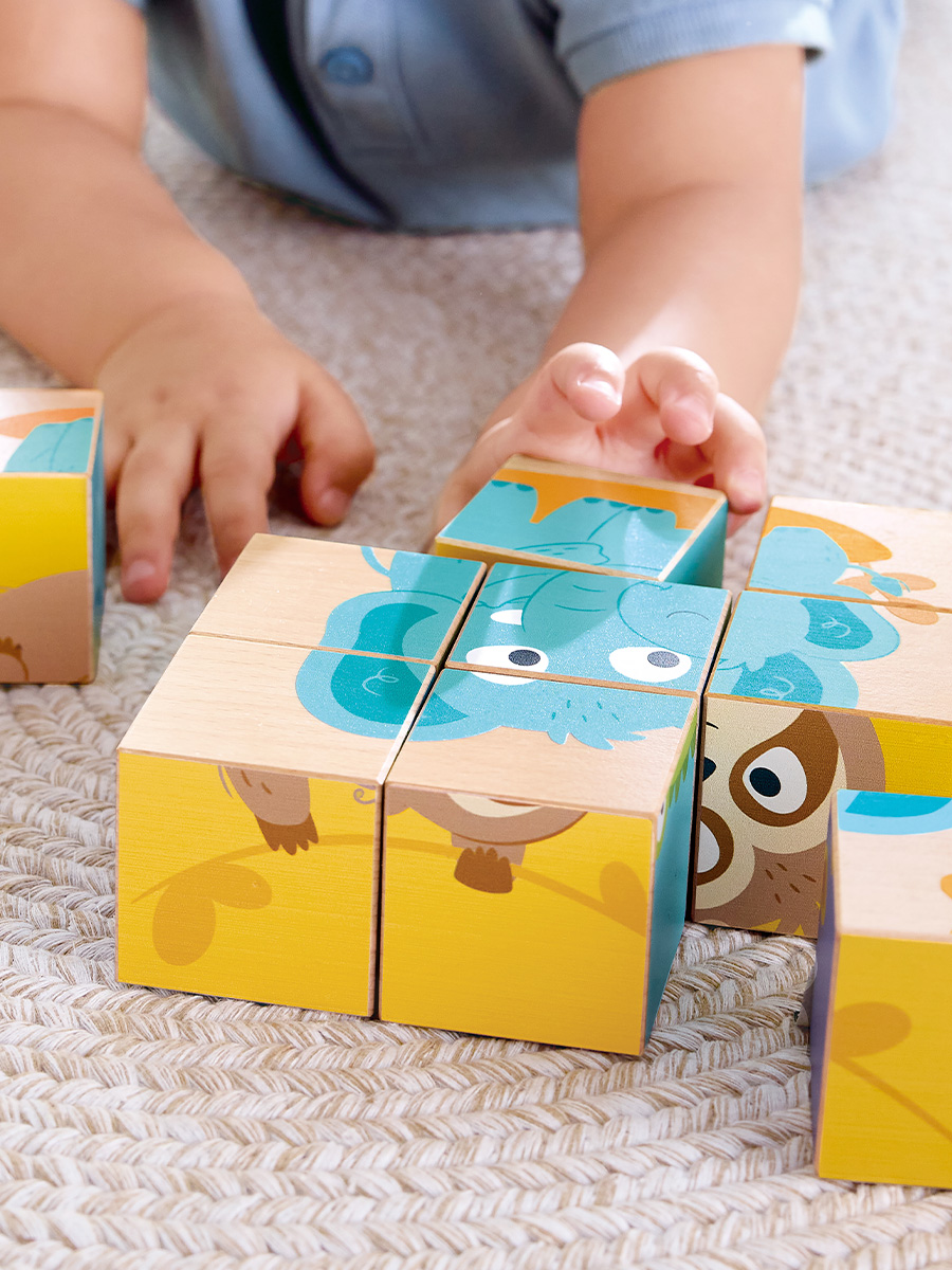 Игрушка Hape кубики Дикие животные - фото 8