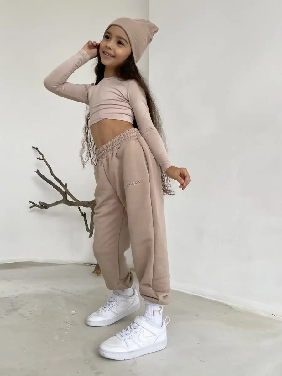 Брюки ROOMY ESSENCE COMFYjog/beige - фото 9