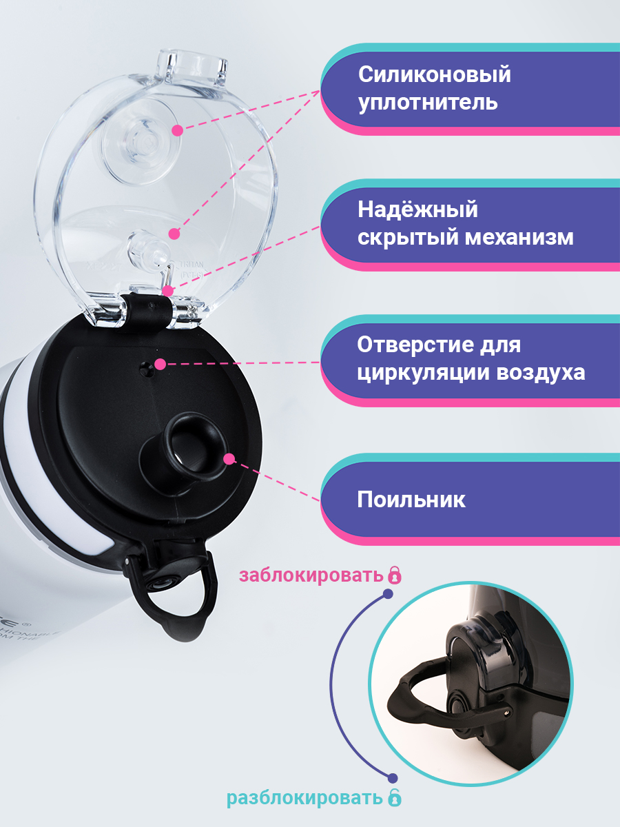 Бутылка UZSPACE 1000 мл - фото 4