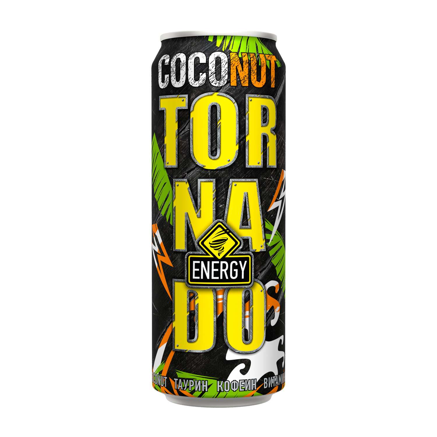 Напиток  TORNADO Energy Coconut безалкогольный газированный 0.45л - фото 2