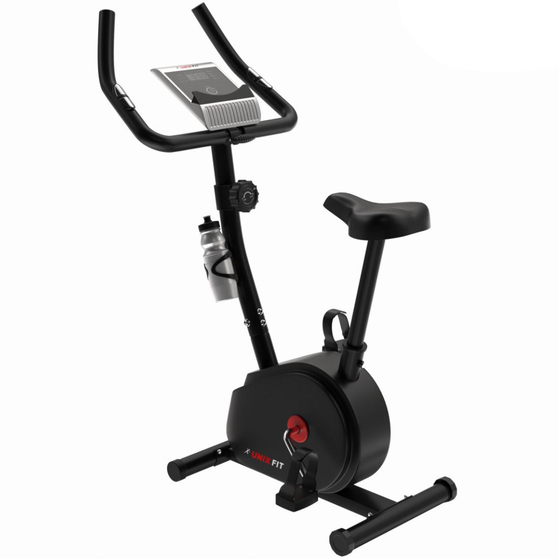 Велотренажер UNIX Fit вертикальный до 100 кг маховик 5 кг 8 уровней нагрузки - фото 1