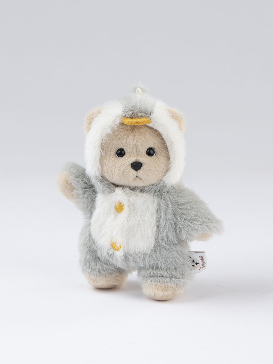 Мягкая игрушка TeddyTales Медведь костюм Пингвин брелок - фото 2
