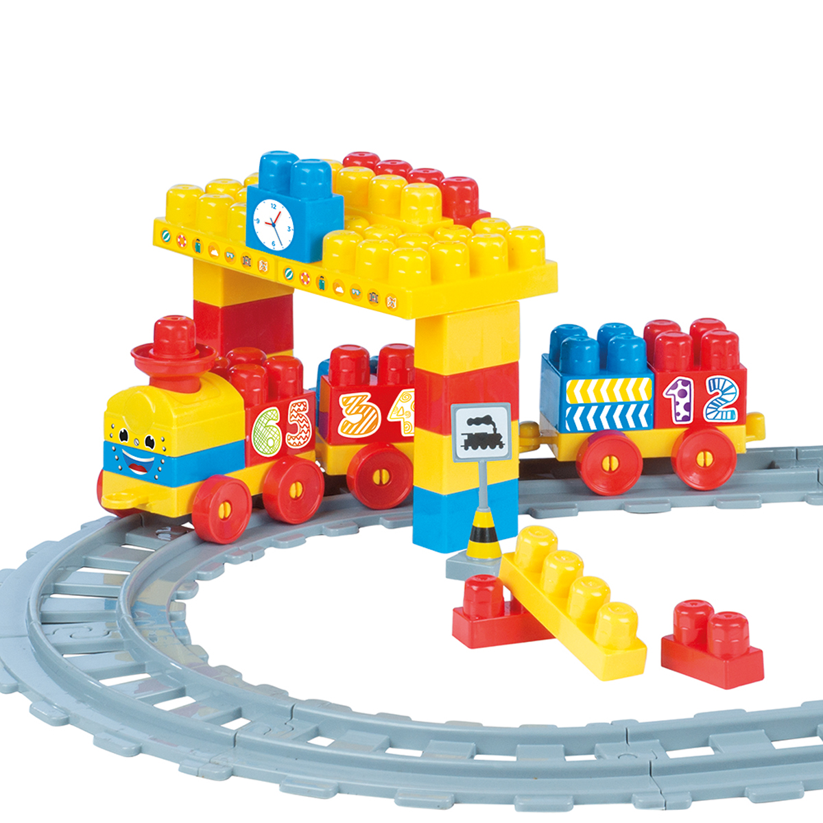 Конструктор Dolu Train Blocks блочный - фото 3