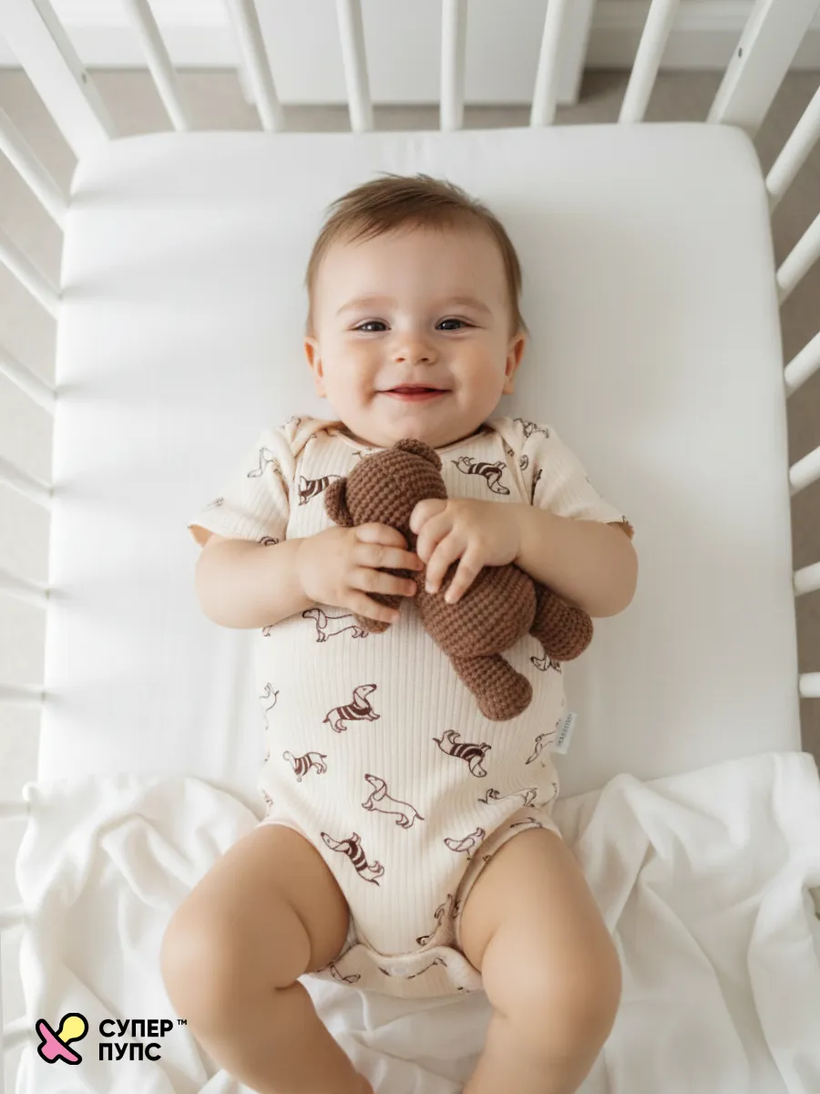 Боди 3 шт Супер Пупс нбр/3пр/бд/коррук/2026/таксы - фото 24