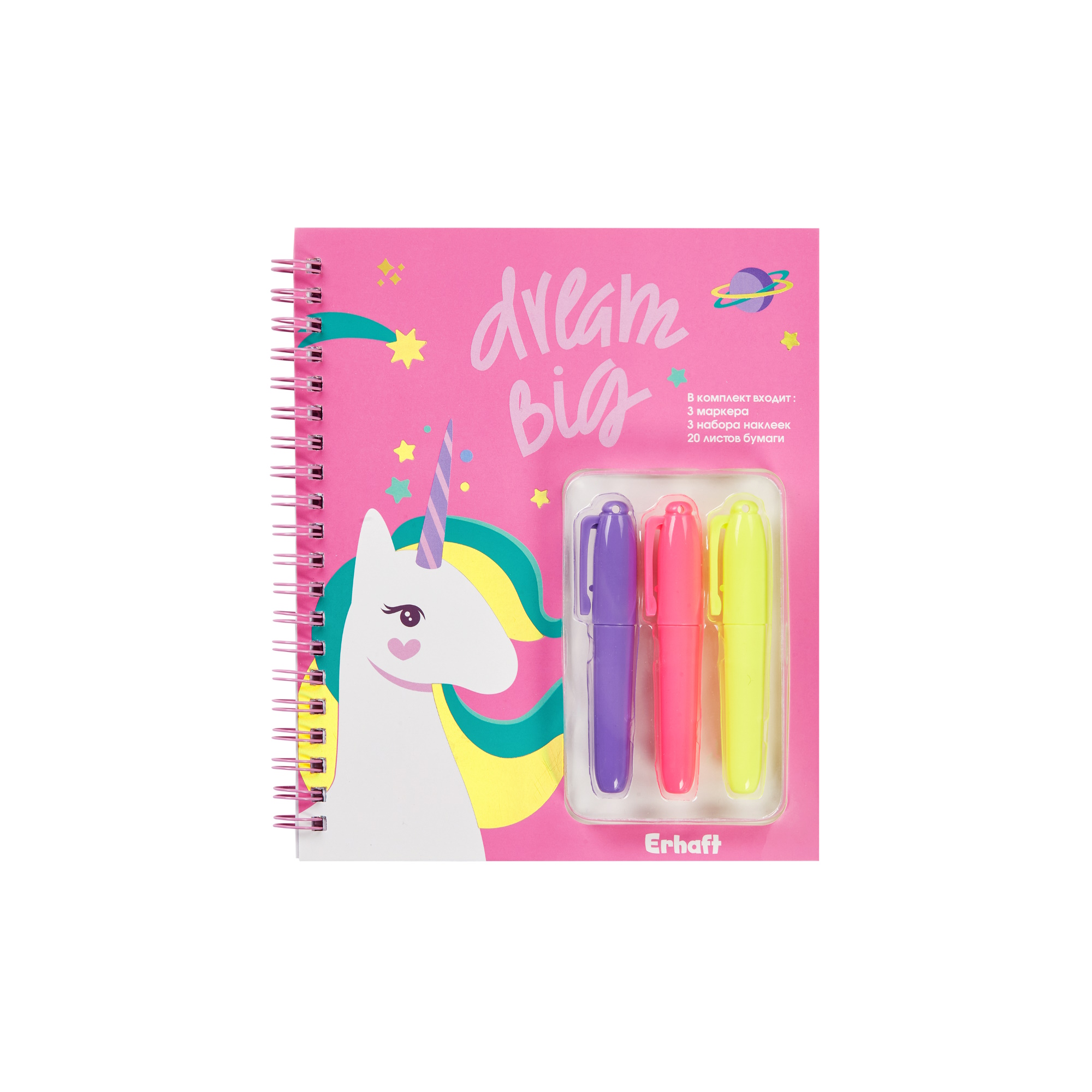 Набор канцелярский Erhaft Единорог 4 предм. - фото 4