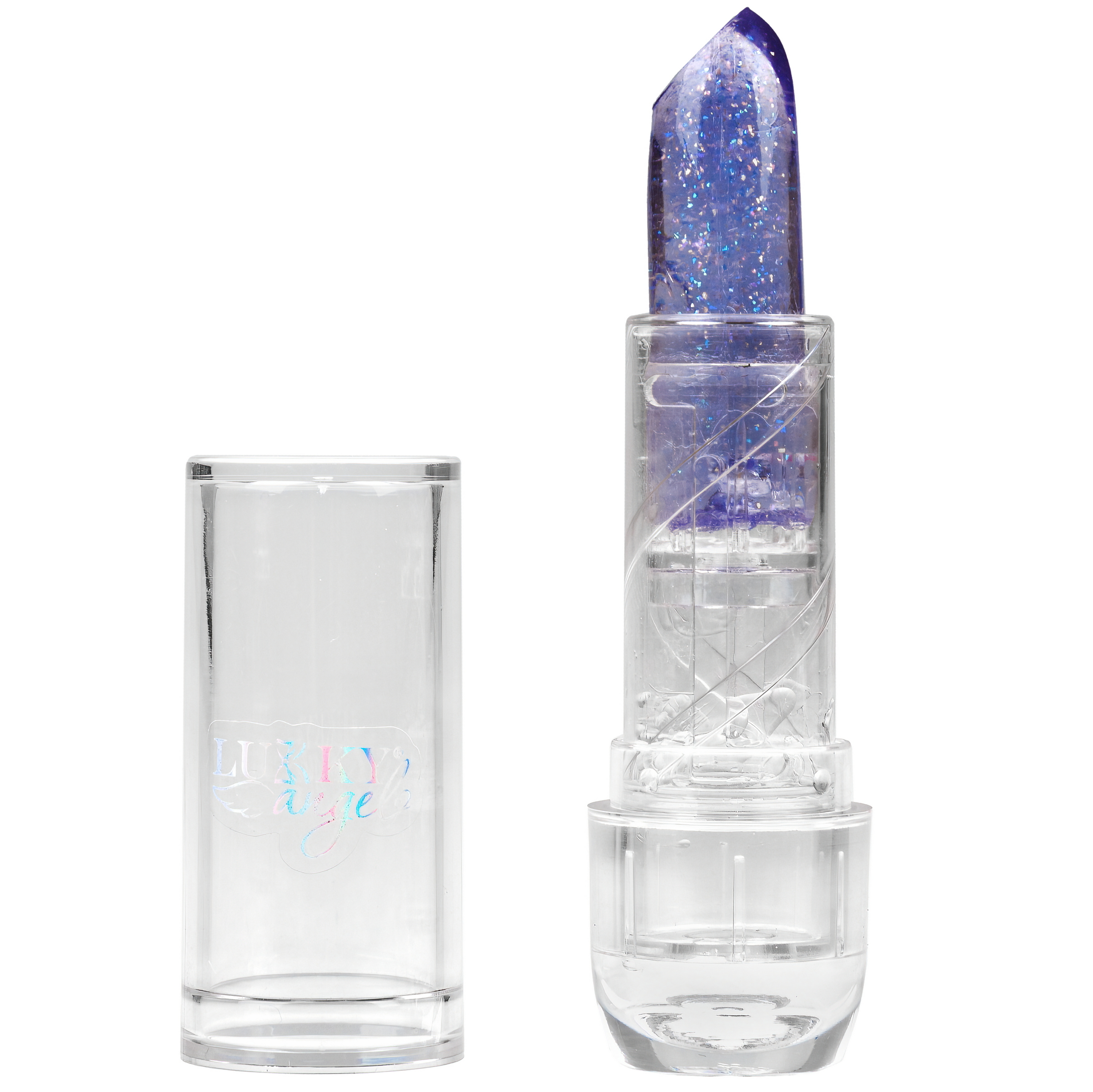Помада блестящая LUKKY Angel Magic Crystal меняет цвет на розовый с ароматом винограда 3,4 гр - фото 2