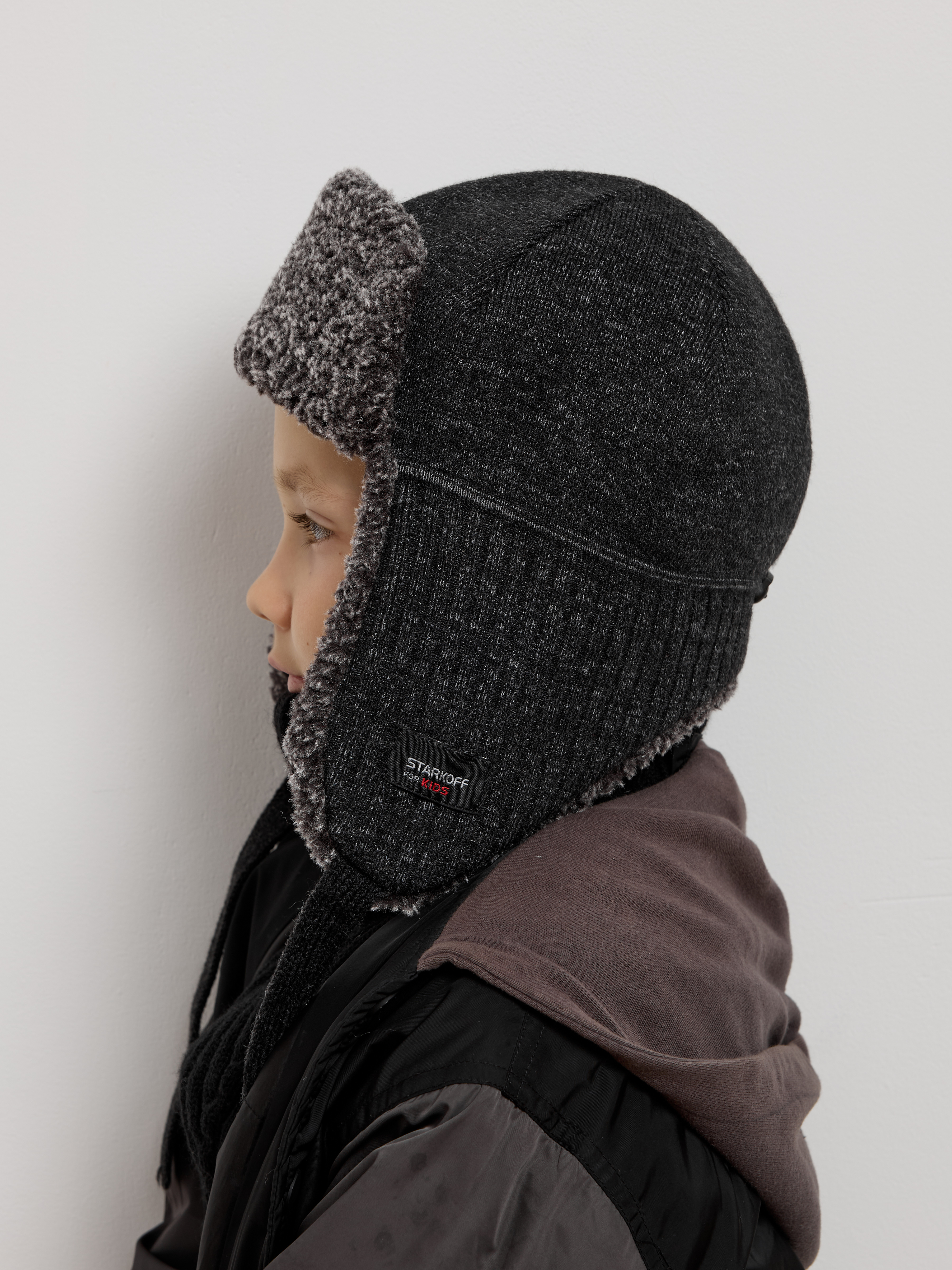 Шапка-ушанка Starkoff Kids Д500905 - фото 11