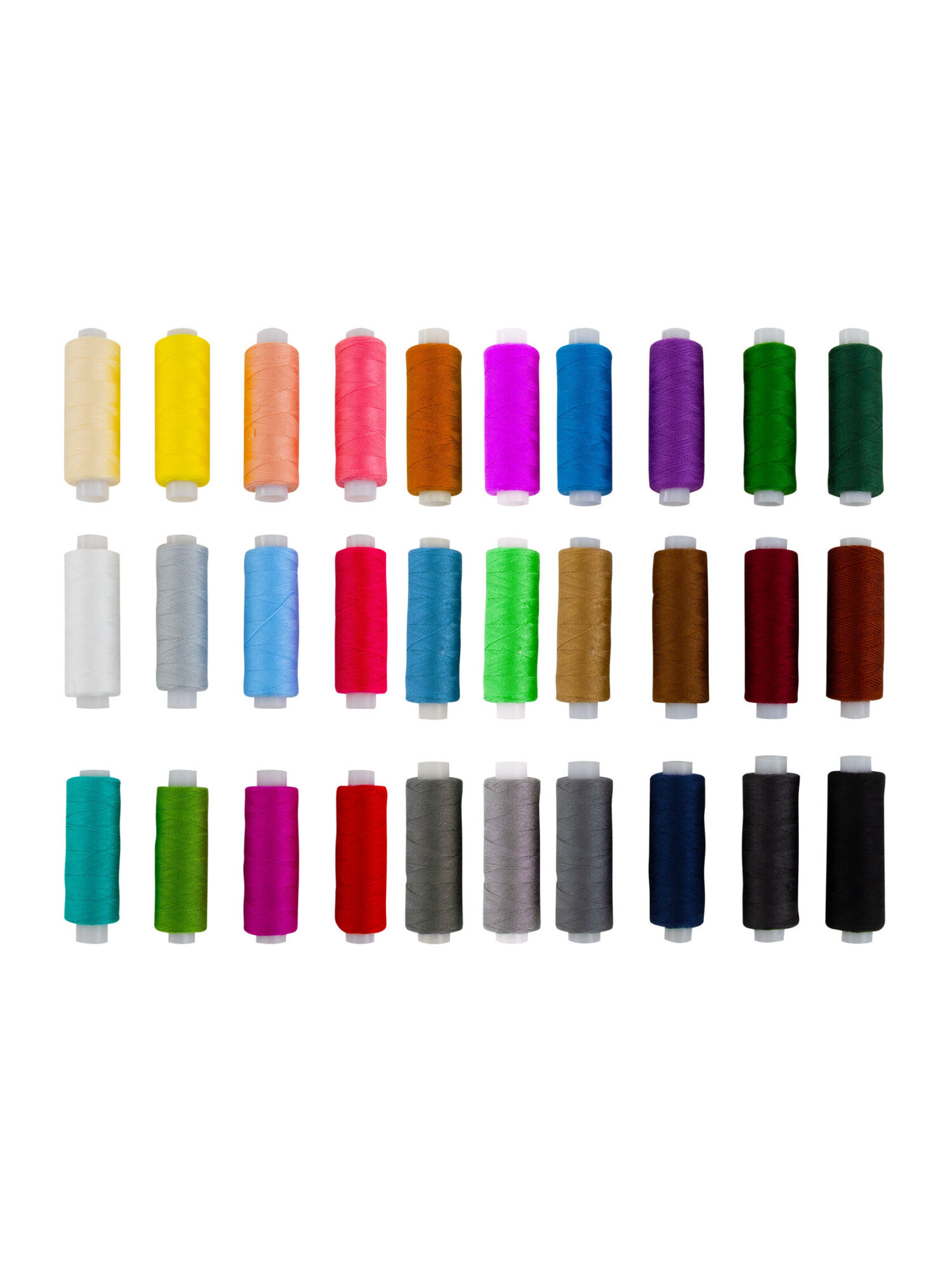 Нитки для шитья Develia армированные 40/2 200 м швейный набор 30 цветов с иголками - фото 7