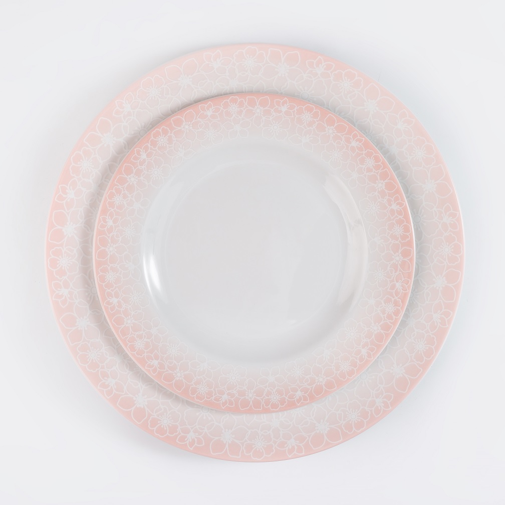 Сервиз столовый Zarin Porcelain Industries на 6 персон Italia F Sakura Pink 28 предметов - фото 4