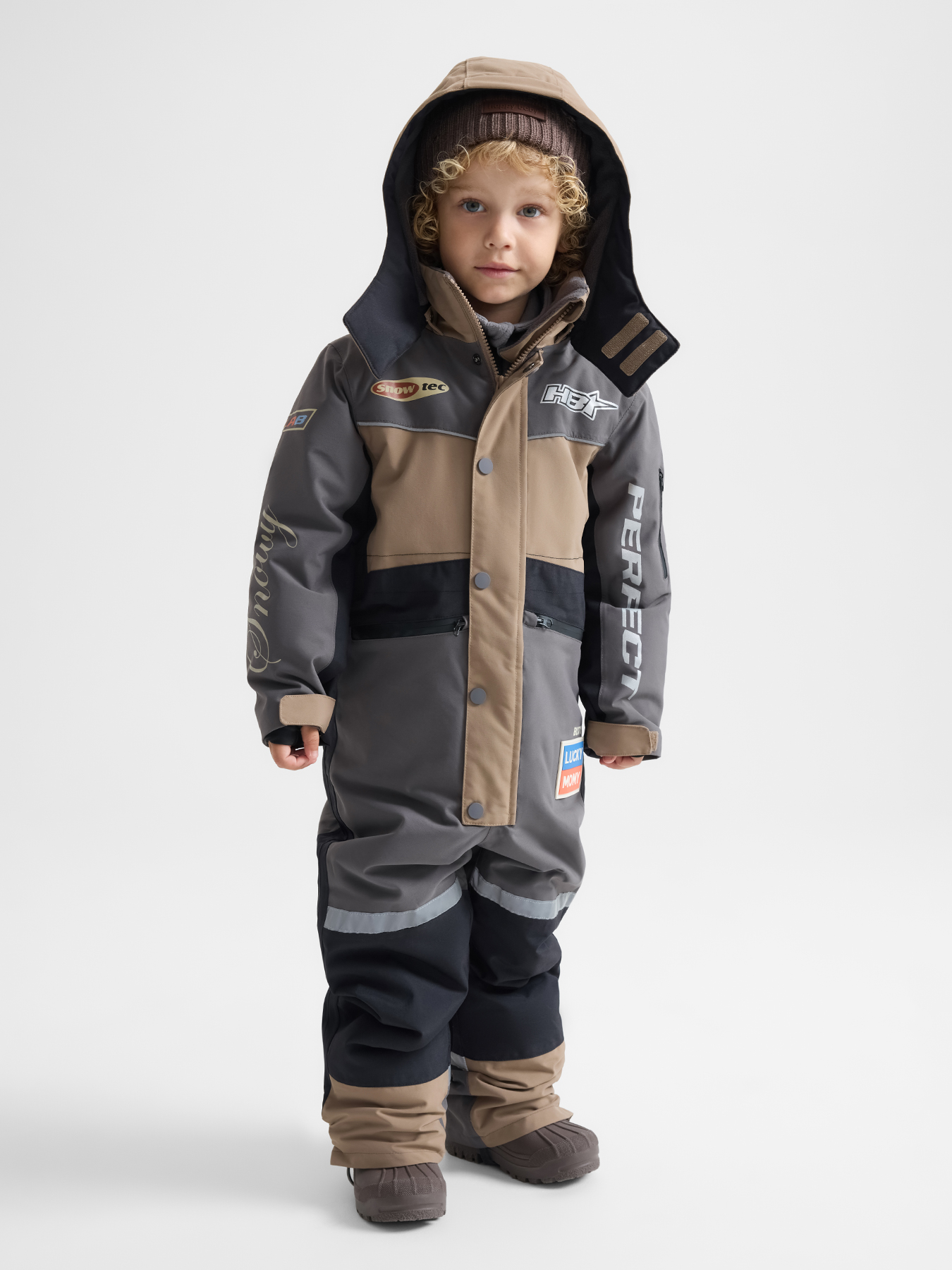 Комбинезон Happy Baby 89115-1_dark-grey - фото 1