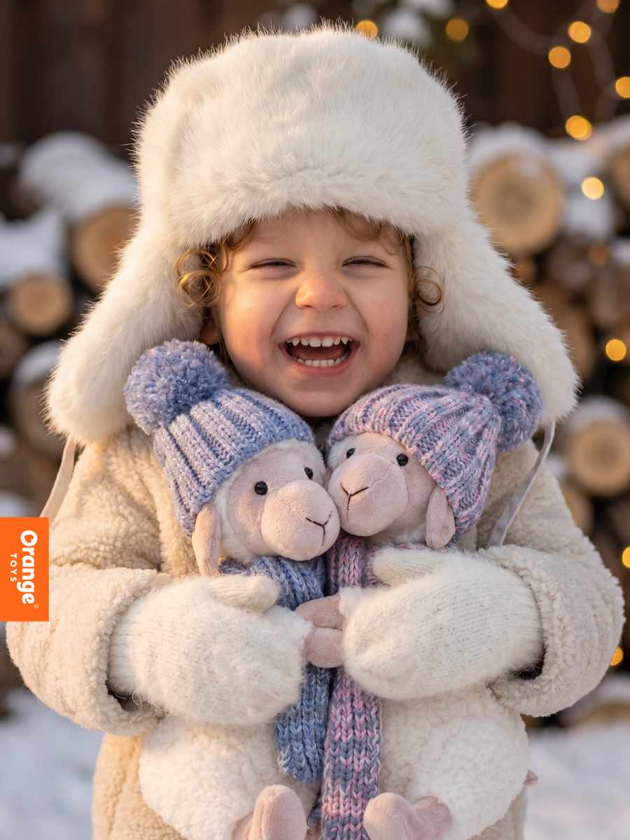 Мягкая игрушка Orange Toys Овечка Баффи в розовой шапке - фото 4