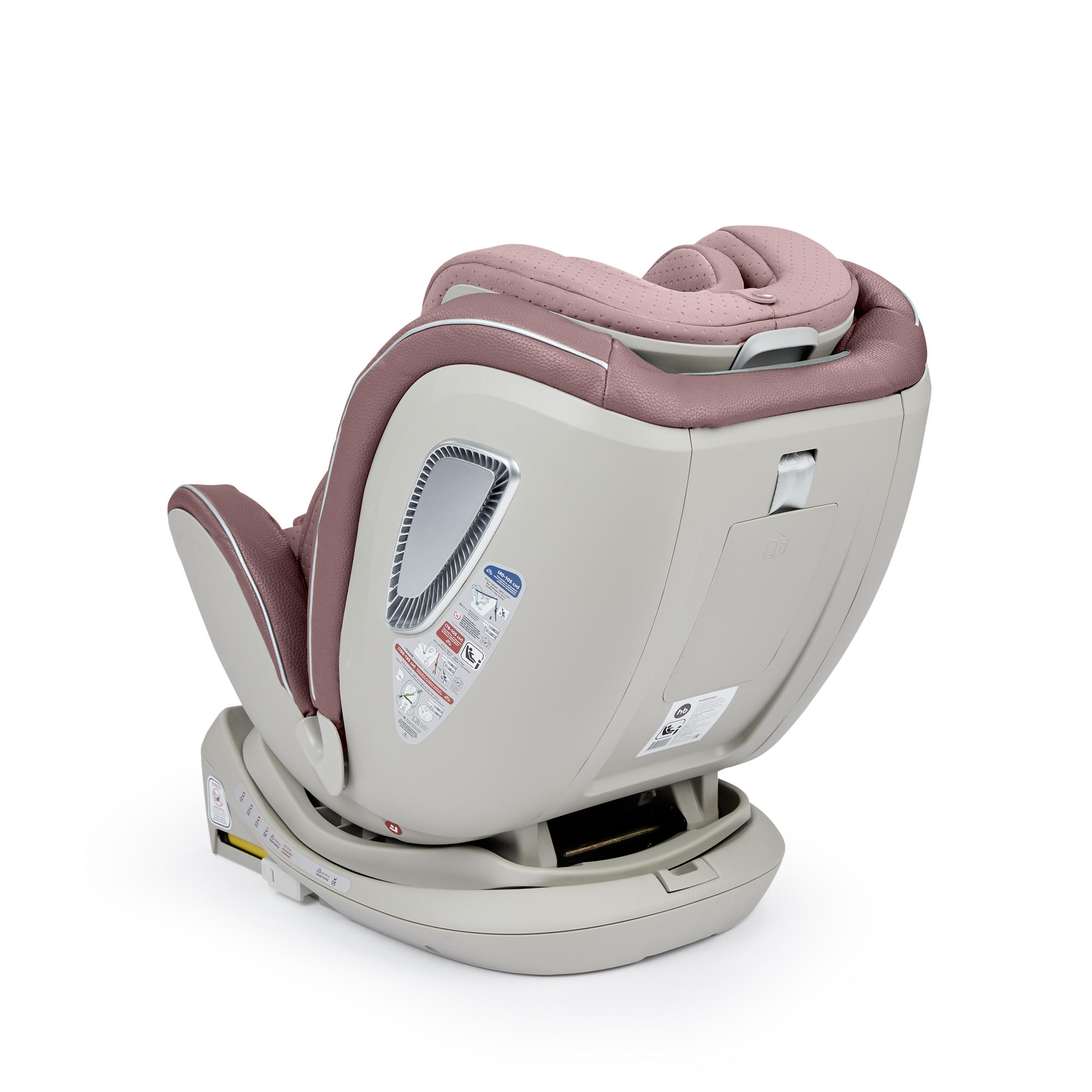 Автокресло Happy Baby I-Unix Isofix 0+/1/2/3 (0-36 кг) розовый - фото 15