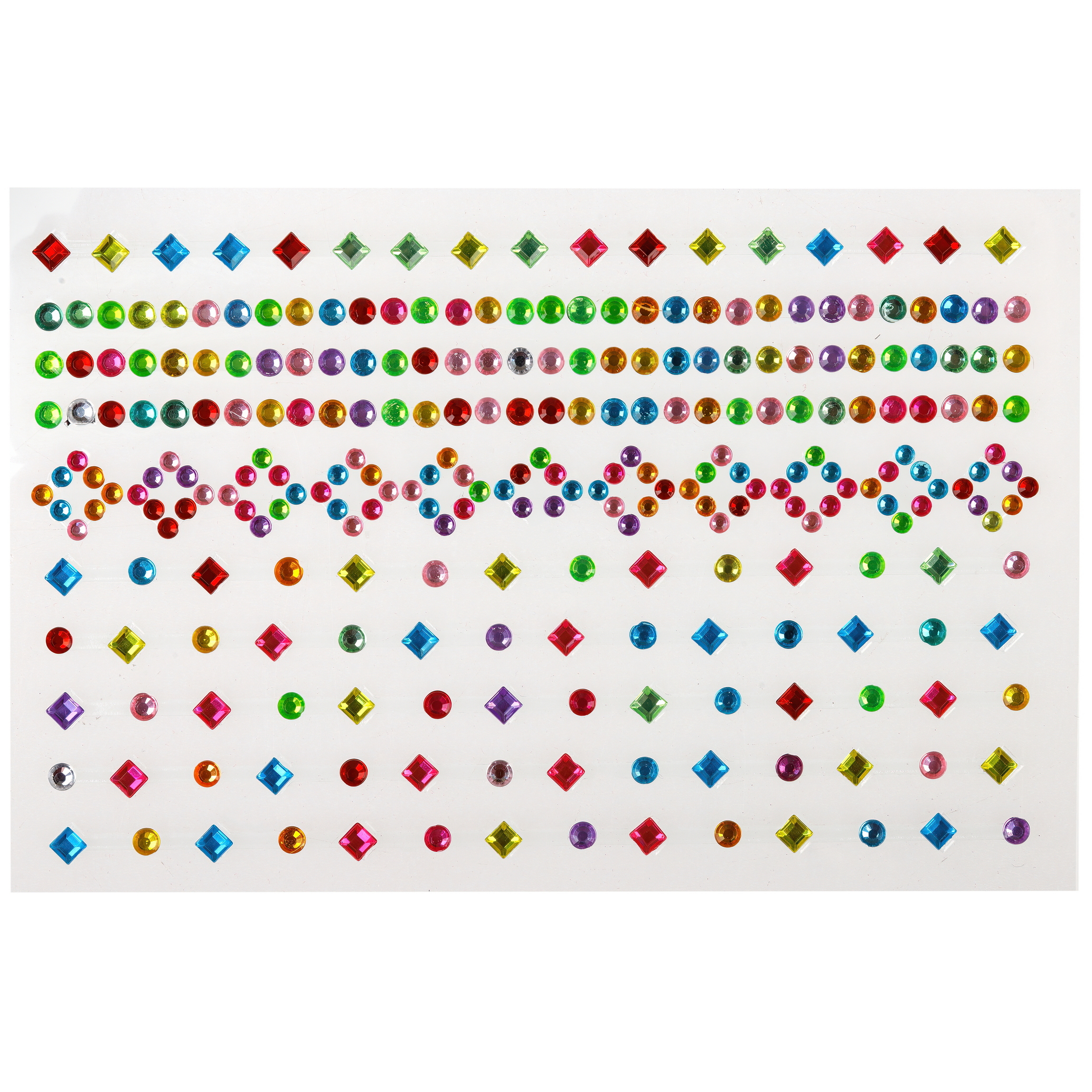 Стразы для макияжа самоклеящиеся LUKKY для лица и тела Сверкающая геометрия - фото 3