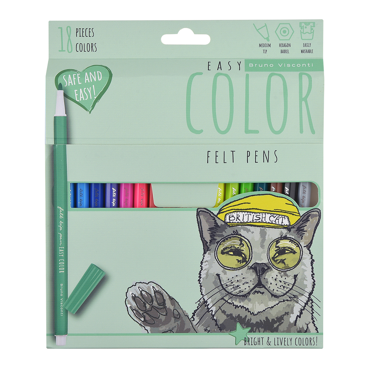 Фломастеры Bruno Visconti 18 цв. - фото 9