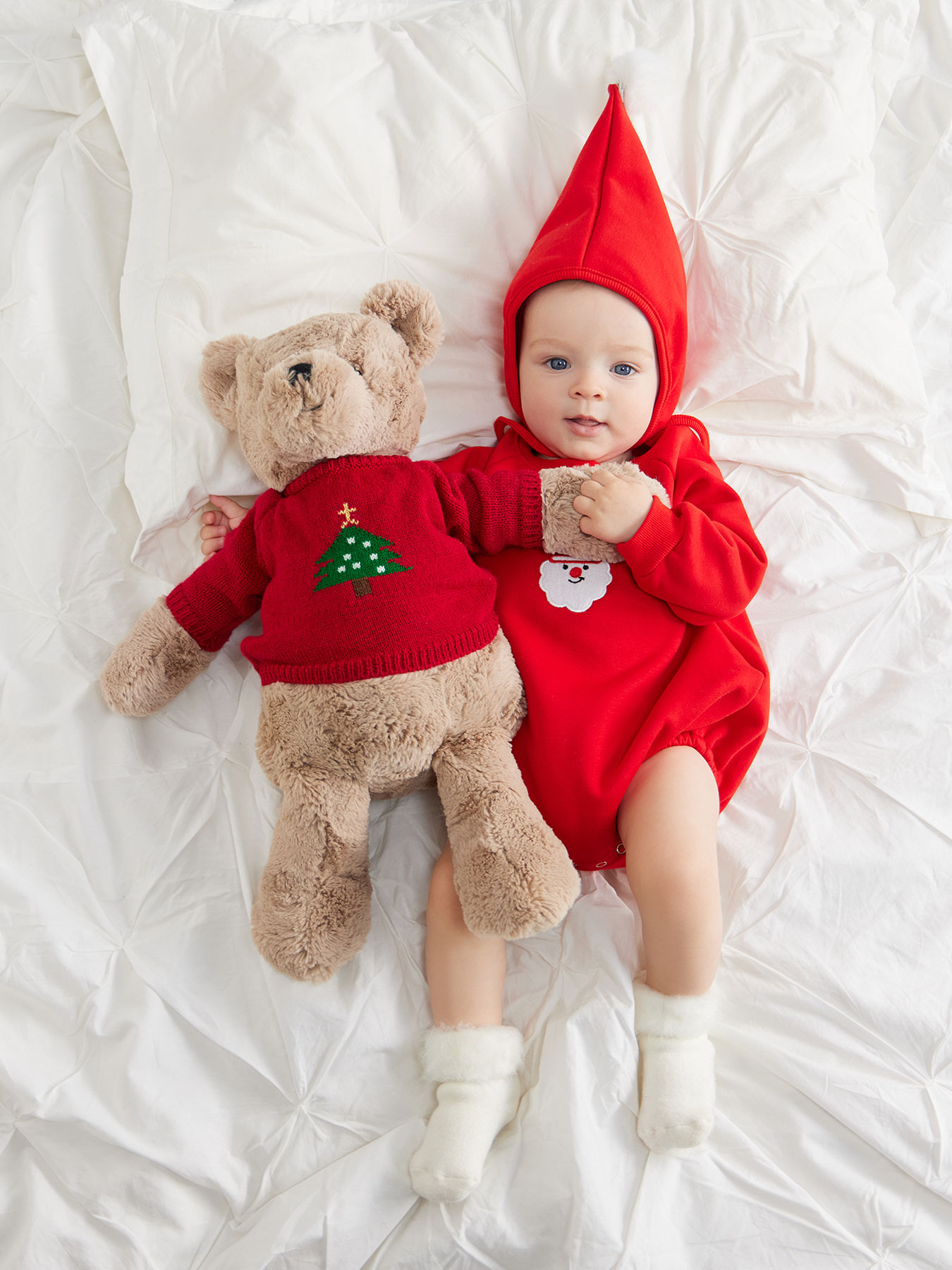 Боди и шапочка Happy Baby 88573-0_red - фото 13