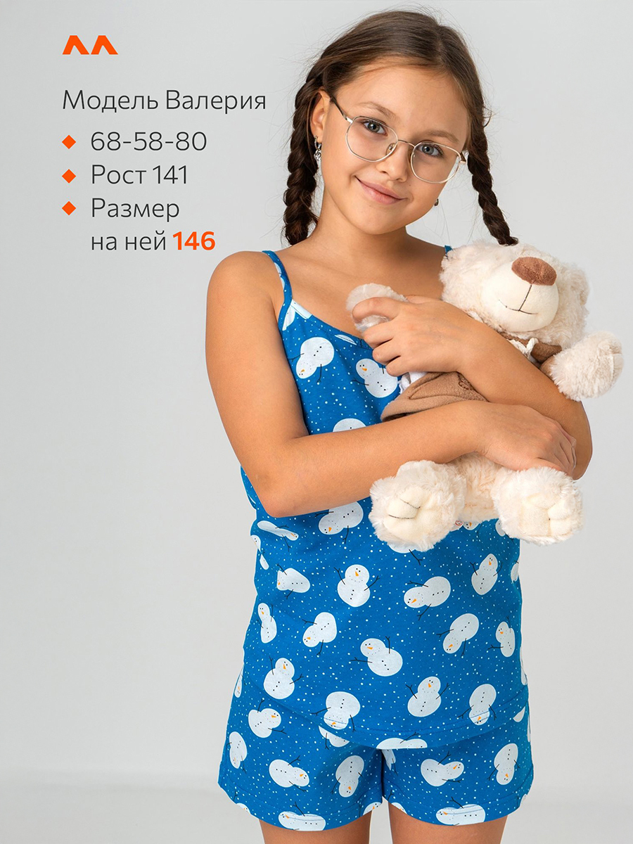 Пижама HappyFox HF410SPснеговики.на.синем - фото 3