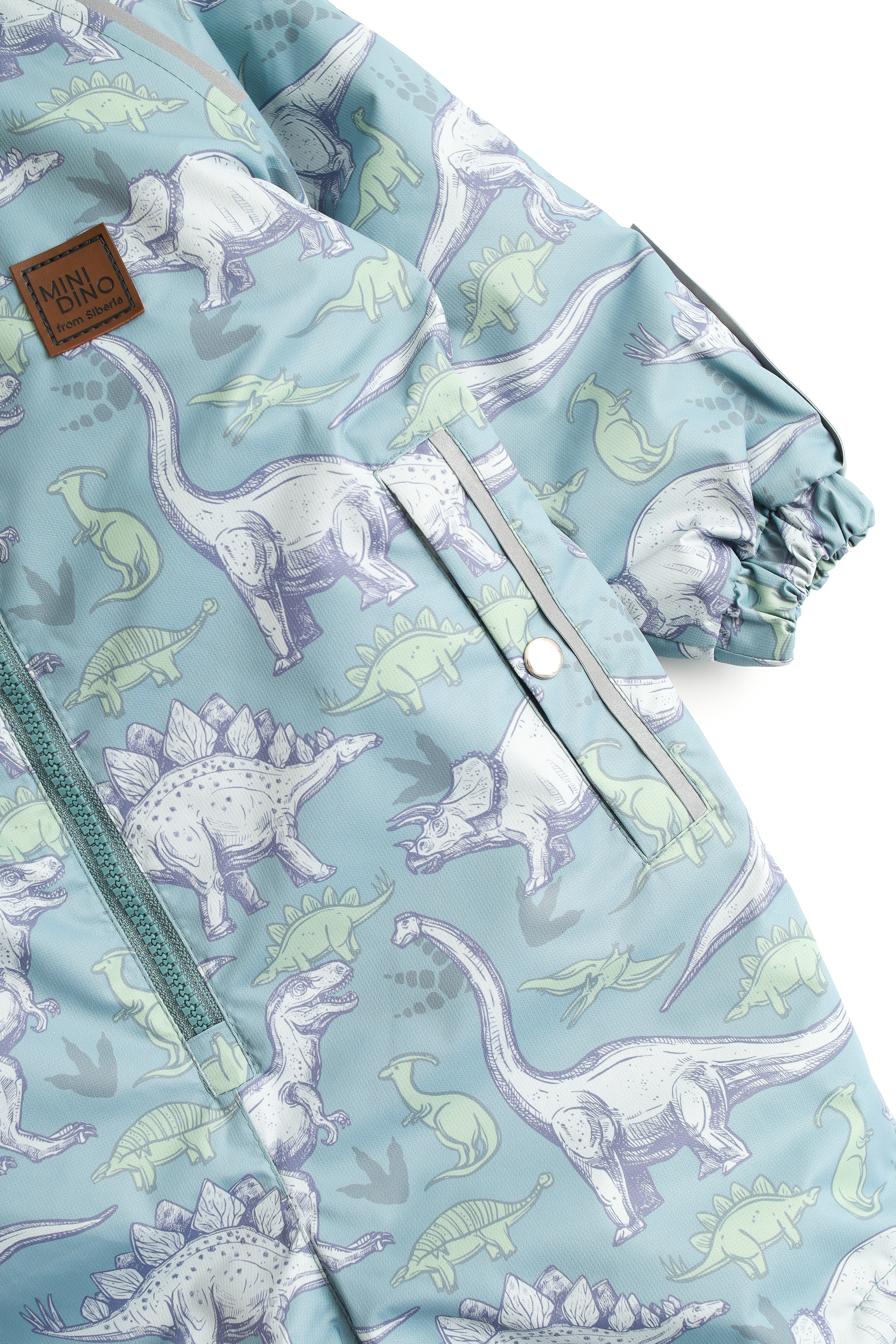 Комбинезон MINIDINO В-КОМ-017/ДКомбинезон демисезонный Minimal принт динозавры васаби - фото 11