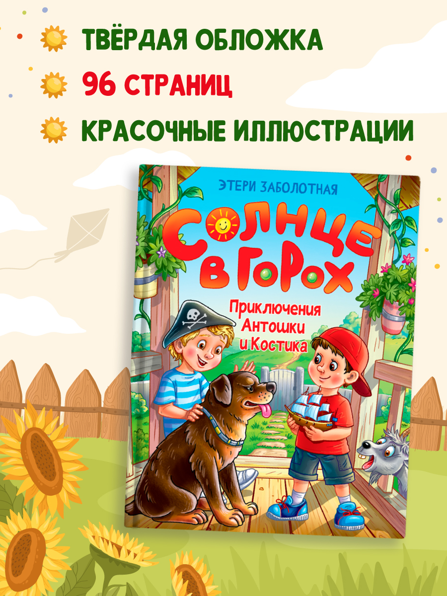 Книга Проф-Пресс Солнце в горох. Приключения Антошки и Костика. 96 стр - фото 6
