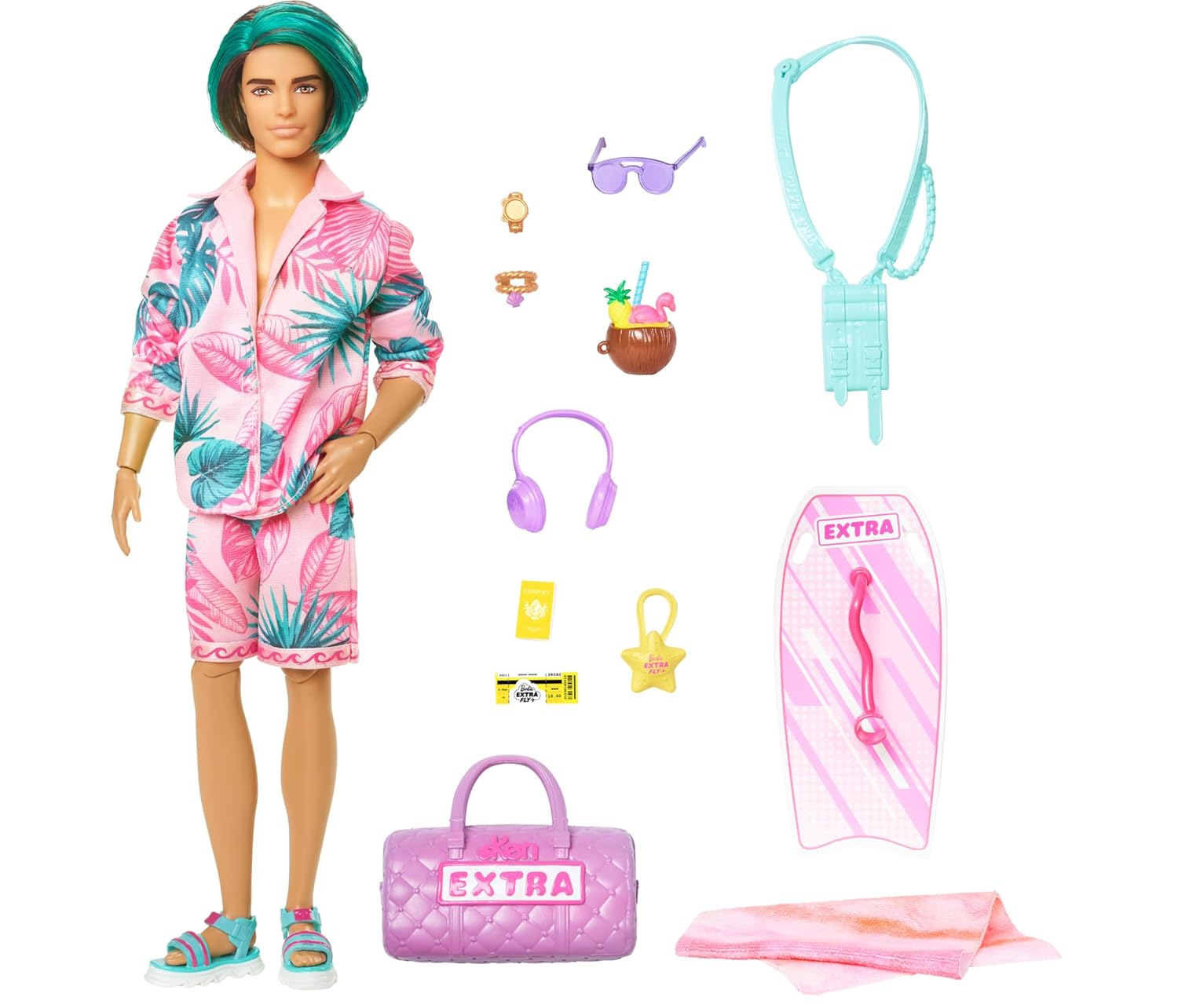 Кукла модельная Barbie Extra Fly Кен HNP86 - фото 3