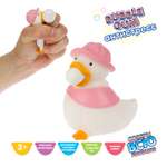 Игрушка-антистресс 1TOY сквиш Уточка розовая