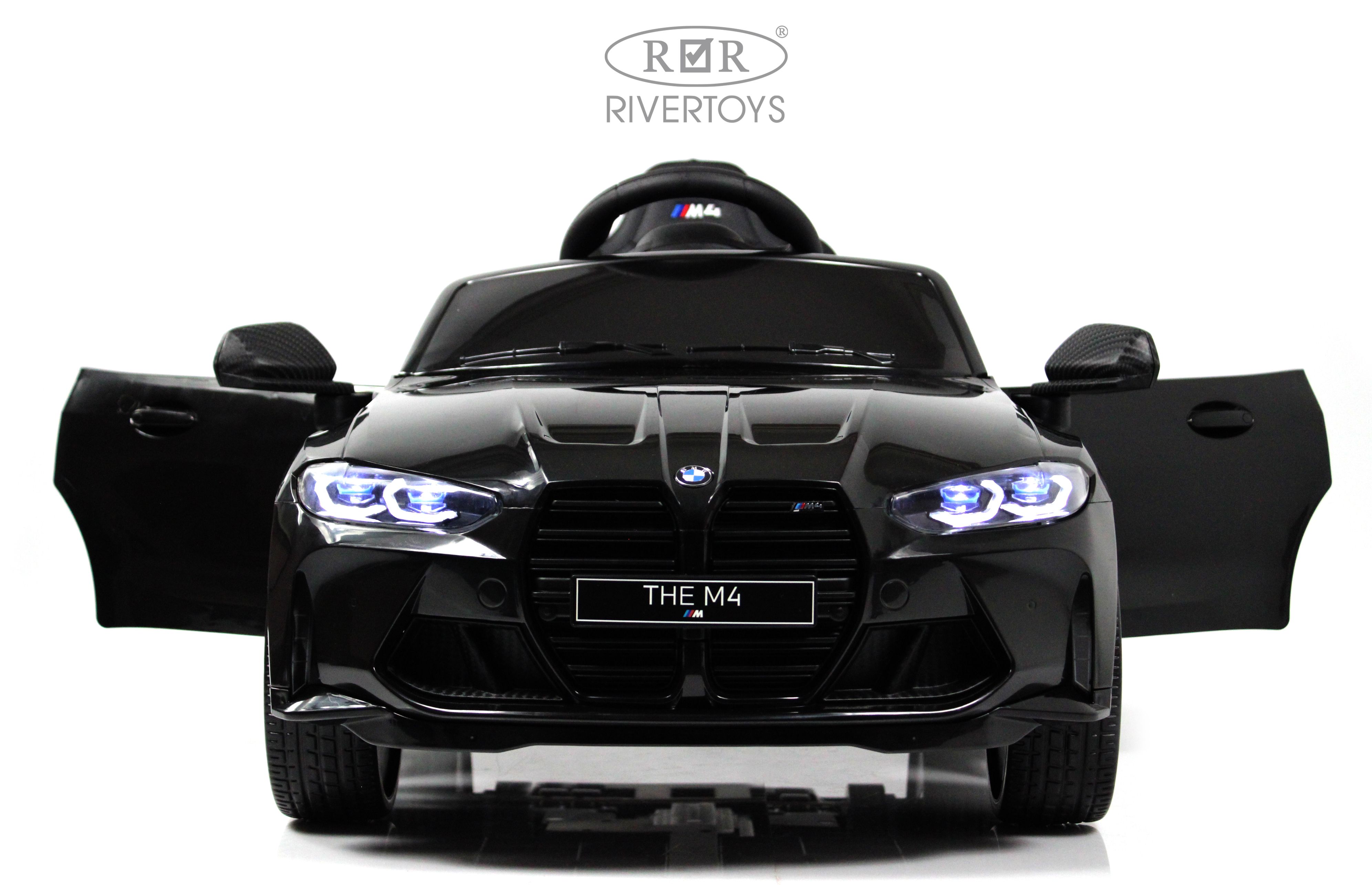 Электромобиль RIVERTOYS BMW A004AA-BMW-BLACK С пультом ДУ - фото 7