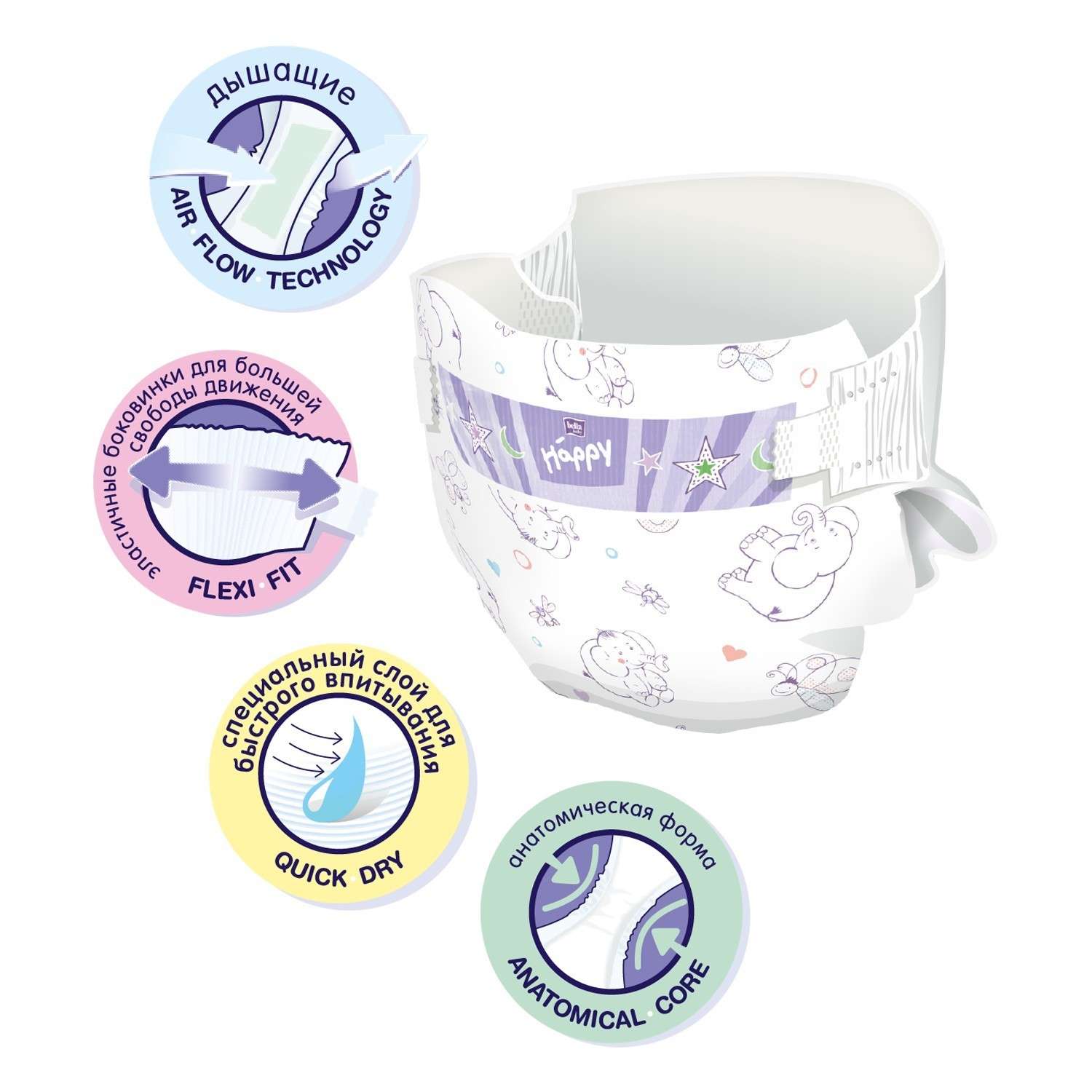 Подгузники Bella baby Happy 4 (9-20 кг) 1 шт. - фото 3