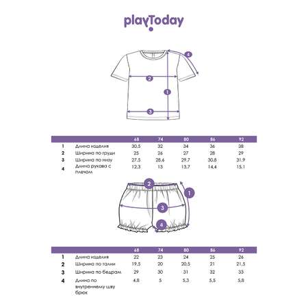 Футболка и шорты PlayToday