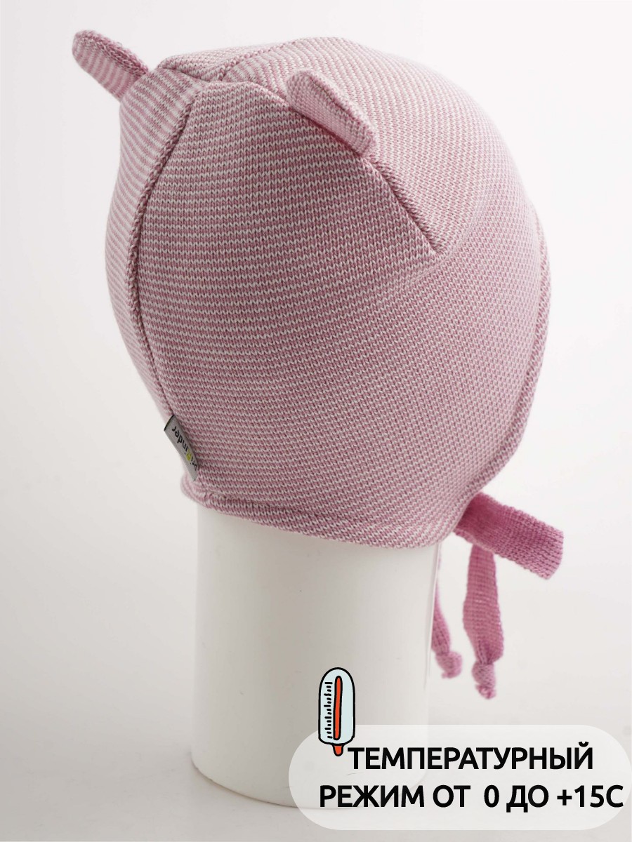 Шапка ПриКиндер D2-1890 Цвет: Розовый/белый - фото 12