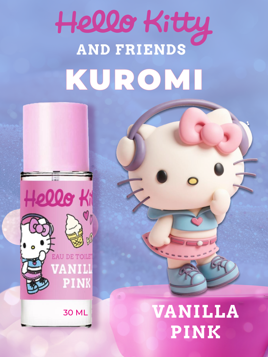 Туалетная вода Hello Kitty Vanilla pink - фото 1