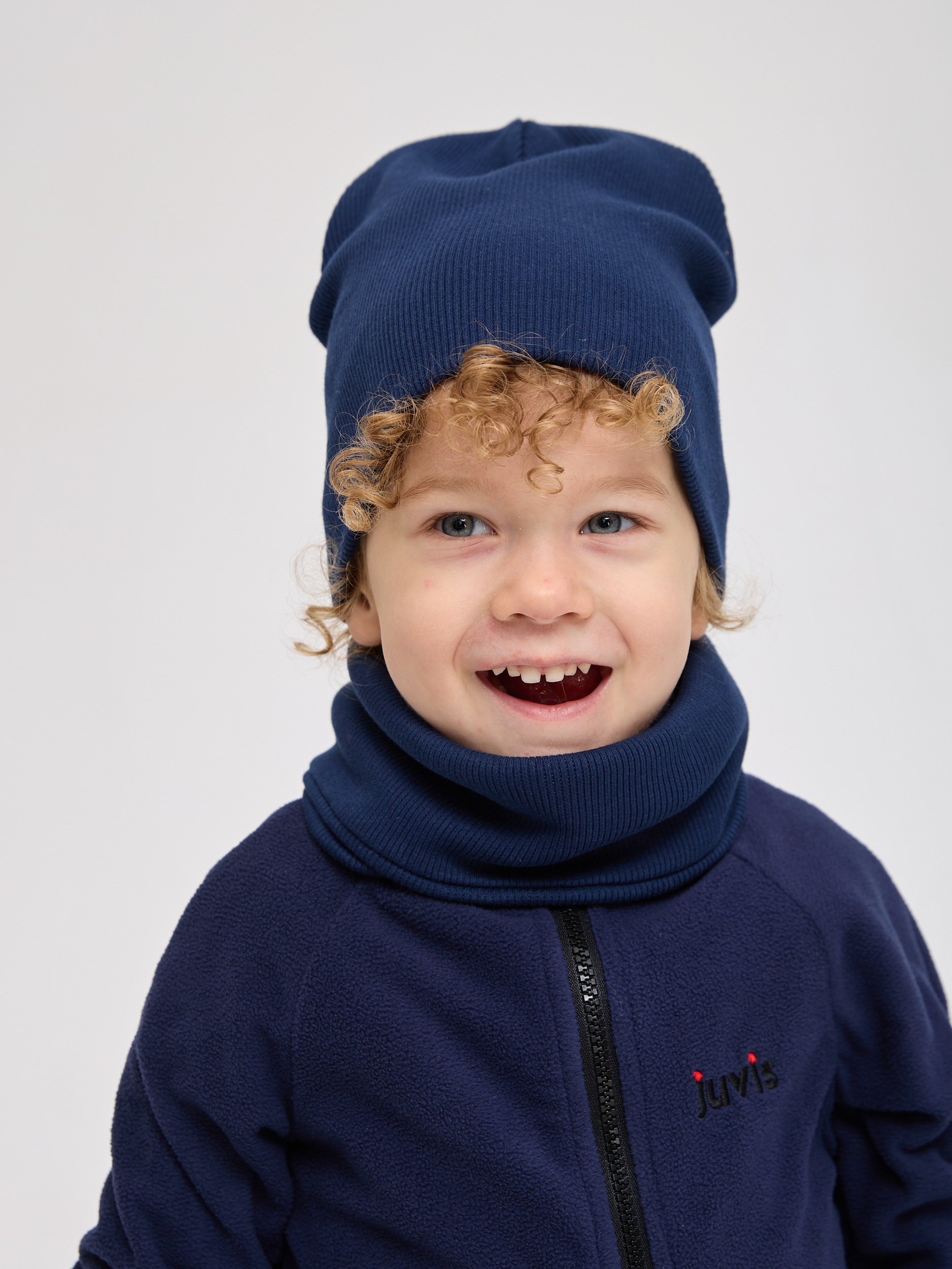 Шапка и снуд Лапушка 0258 тёмно-синий - фото 14