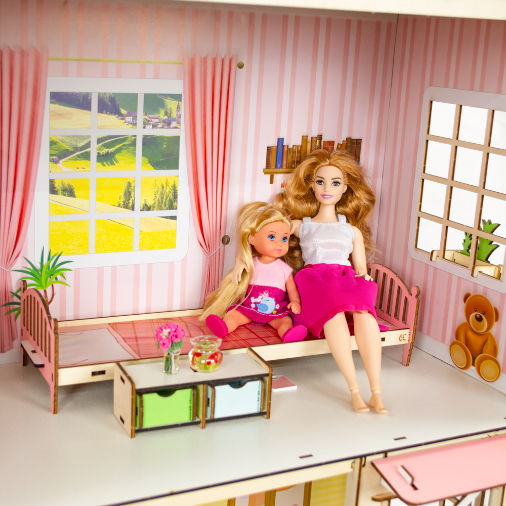 Домик для кукол M-WOOD с мебелью 3025 - фото 10