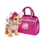 Игрушка Simba Chi-Chi love плюшевая собачка в сумочке гламур с розовой сумочкой и бантом 20 см 5893125