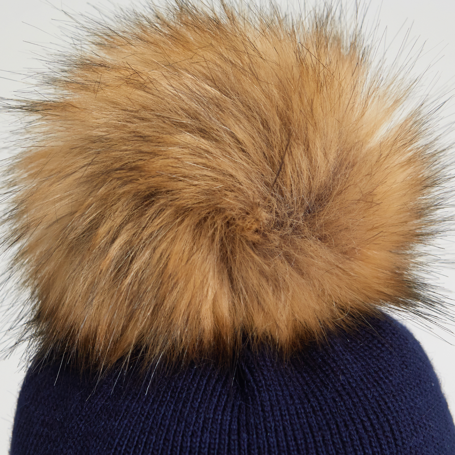 Шапка и снуд KUBRIO KU-H-111-FurPomPlain-Dblue - фото 8