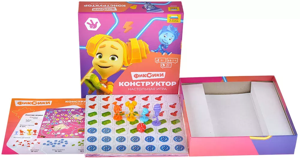 Настольная игра Звезда Фиксики. Конструктор - фото 2