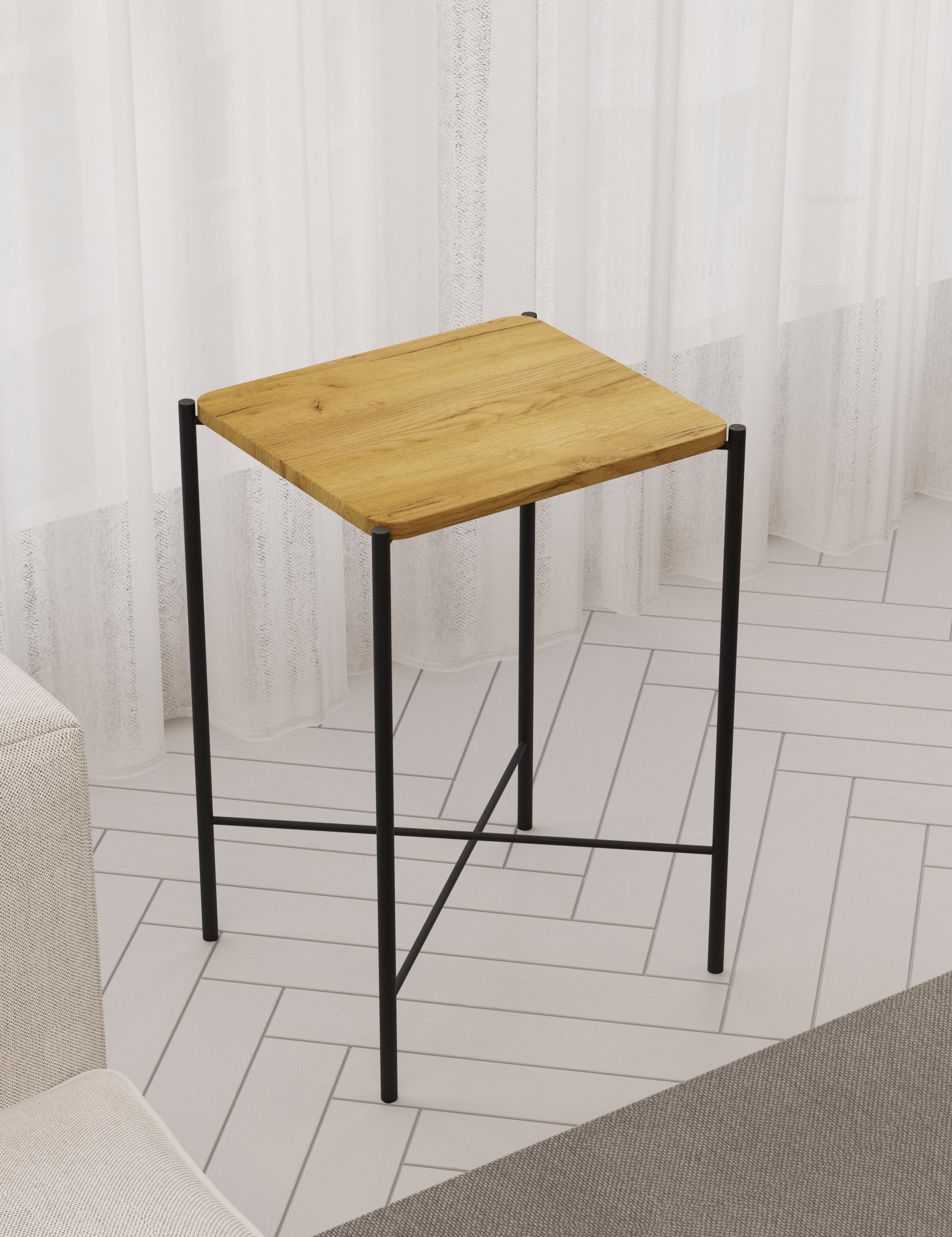 Стол журнальный SLINE Лори Секвойя крем - фото 1