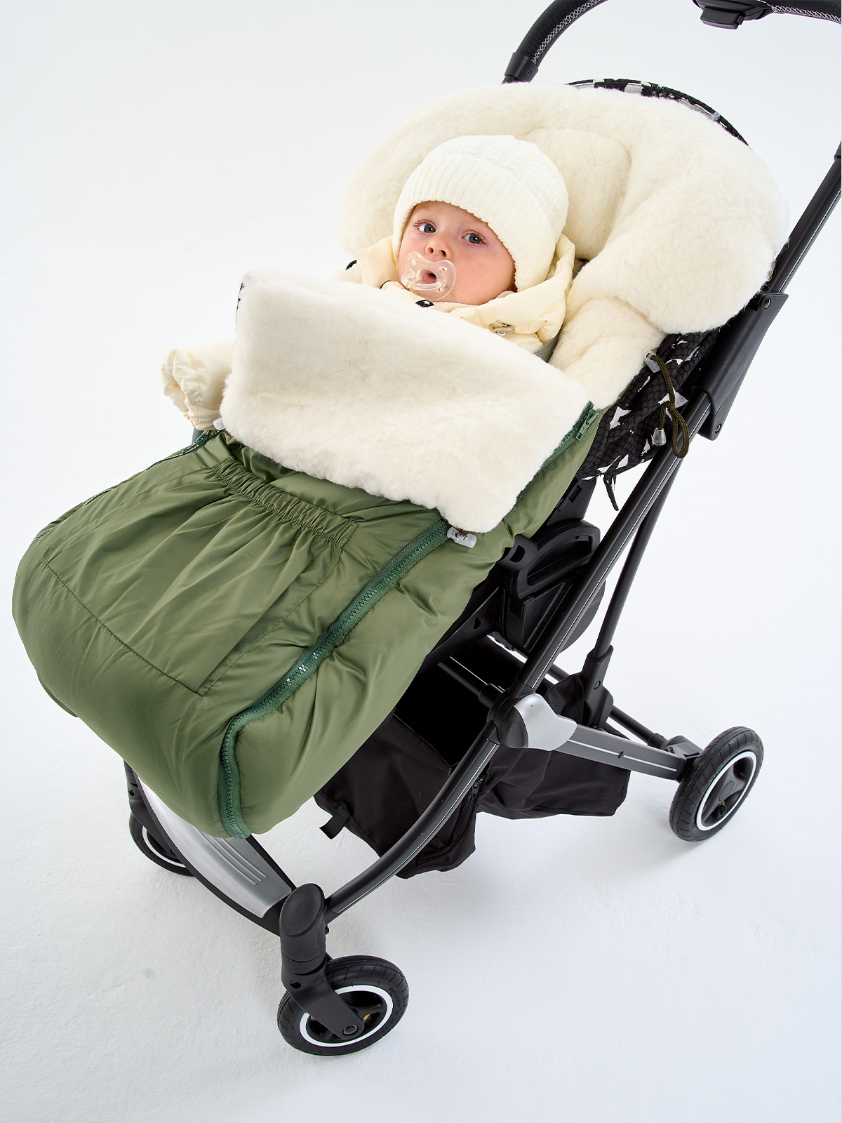 Конверт в коляску Осьминожка Трансформер зеленый - фото 1